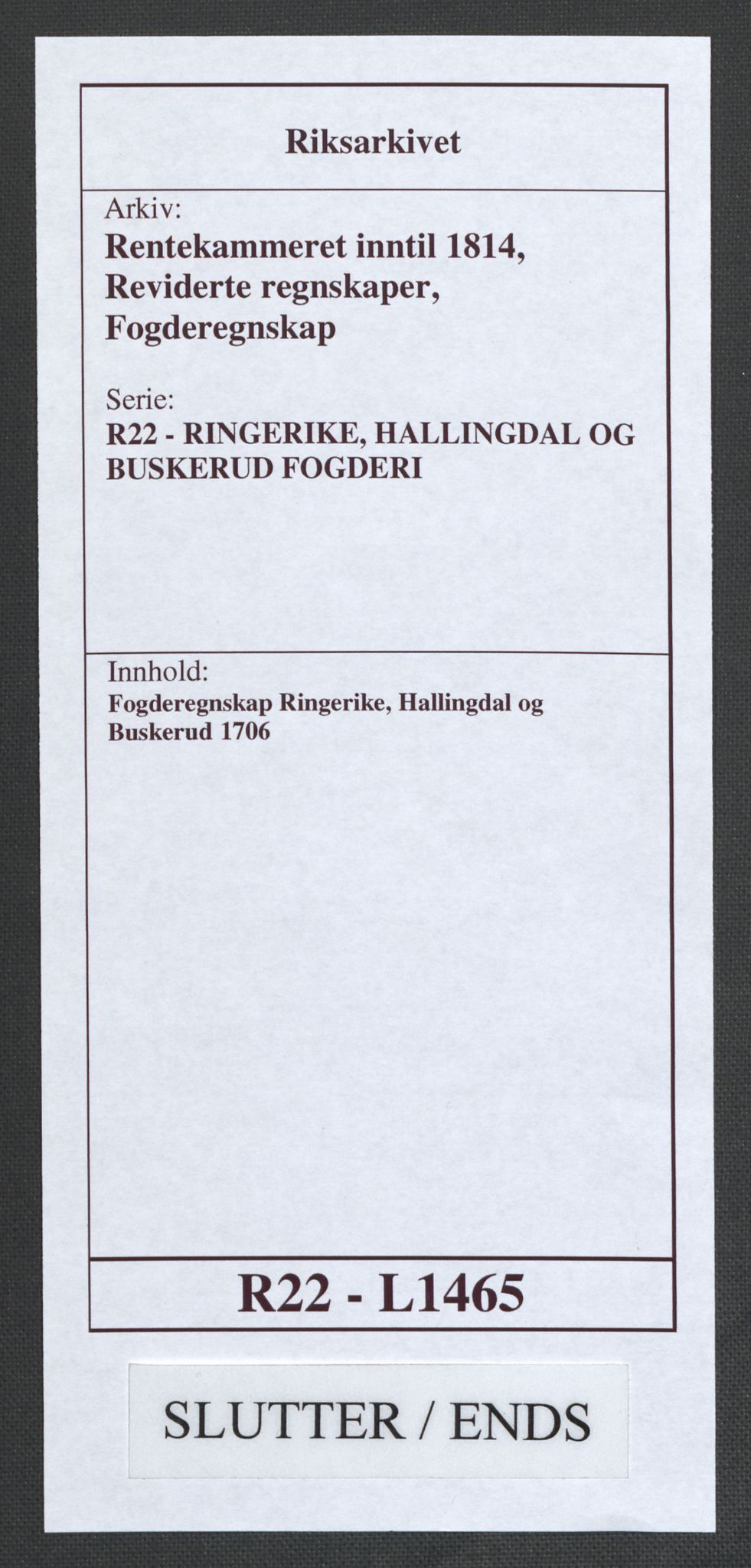 Rentekammeret inntil 1814, Reviderte regnskaper, Fogderegnskap, AV/RA-EA-4092/R22/L1465: Fogderegnskap Ringerike, Hallingdal og Buskerud, 1706, p. 366