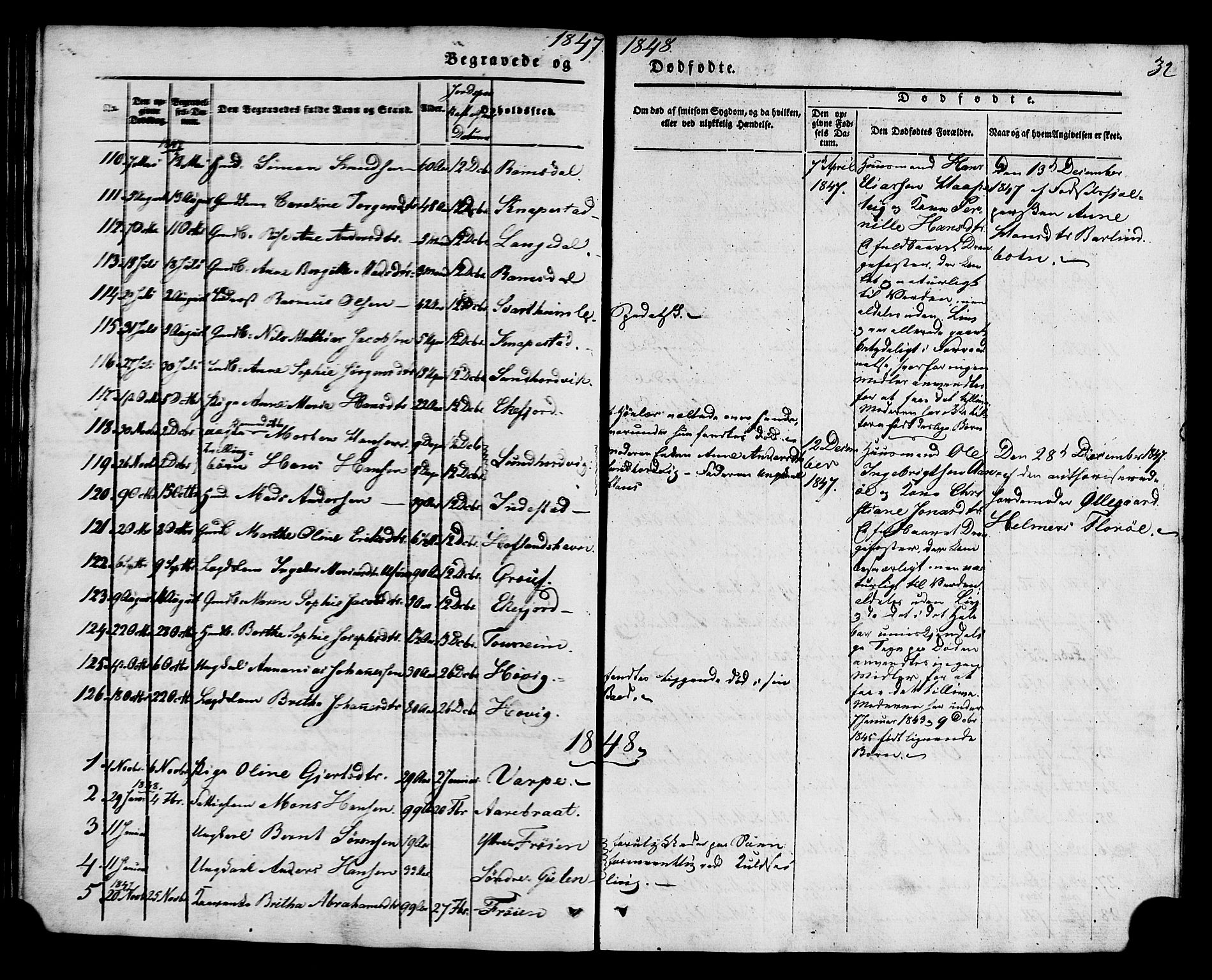 Kinn sokneprestembete, SAB/A-80801/H/Haa/Haaa/L0011: Parish register (official) no. A 11, 1841-1855, p. 32
