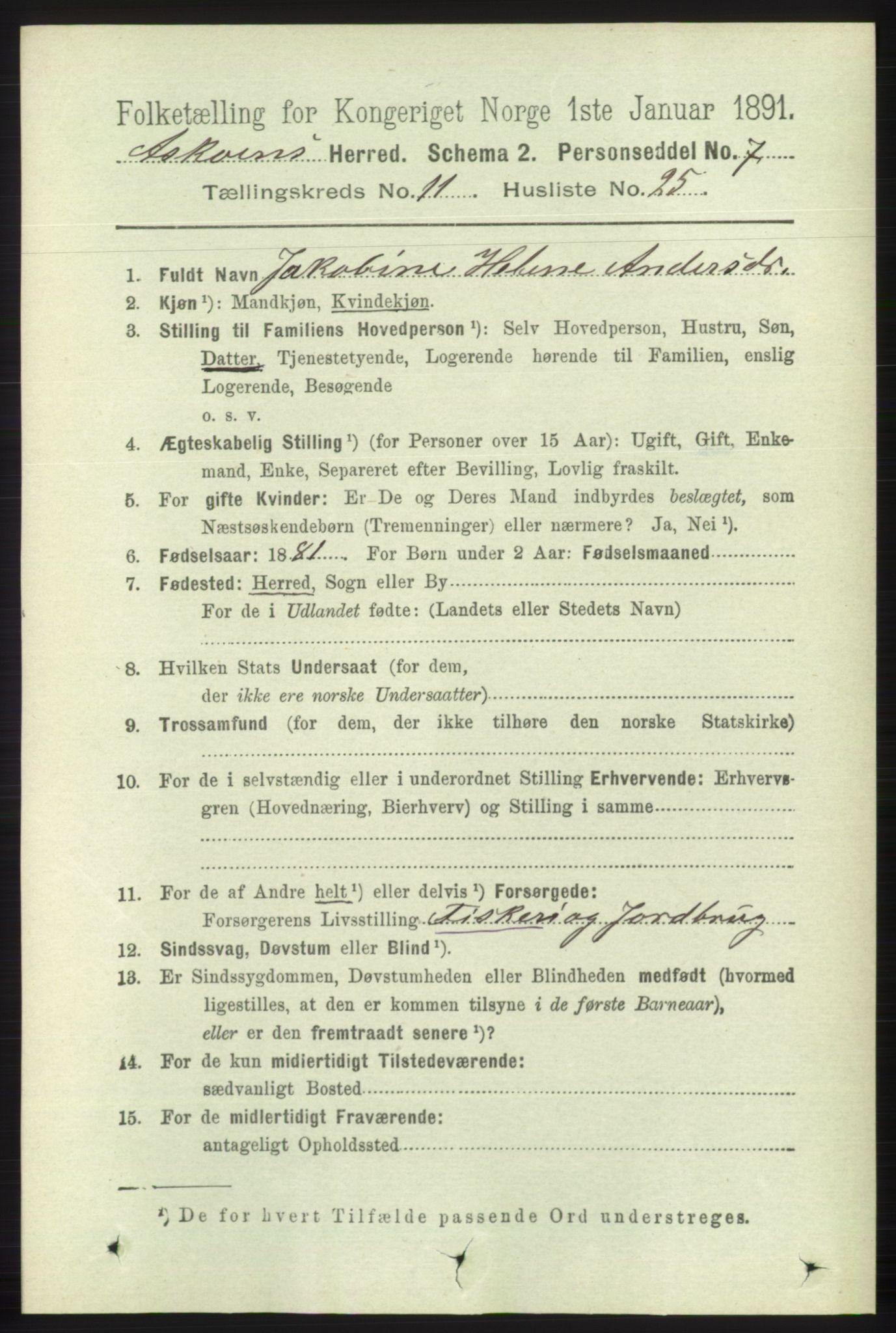 RA, 1891 census for 1247 Askøy, 1891, p. 7425