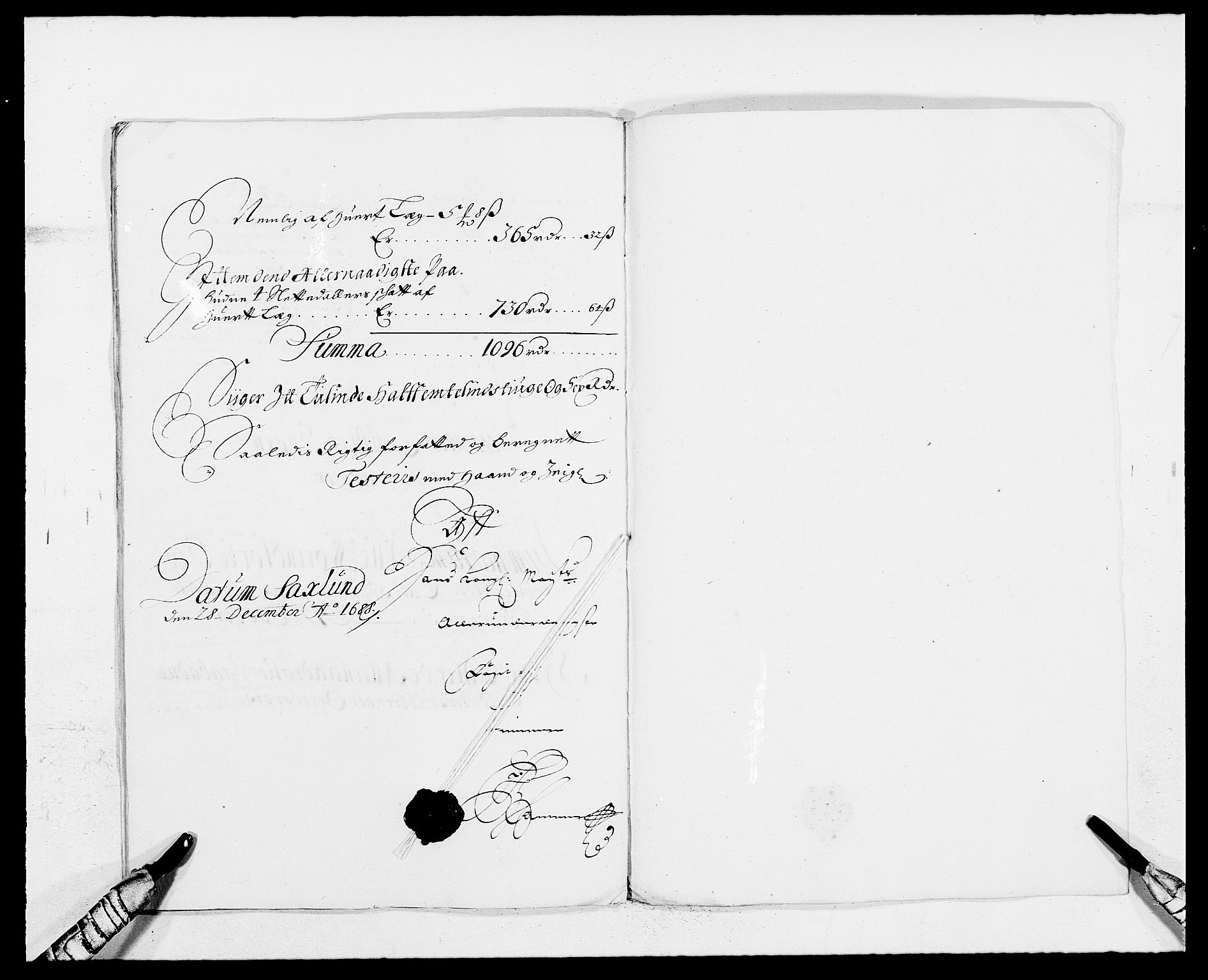 Rentekammeret inntil 1814, Reviderte regnskaper, Fogderegnskap, AV/RA-EA-4092/R16/L1029: Fogderegnskap Hedmark, 1688, p. 304