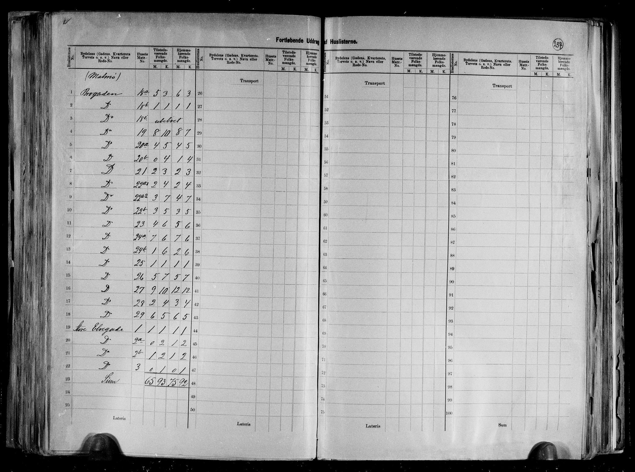 RA, 1891 census for 1002 Mandal, 1891, p. 55