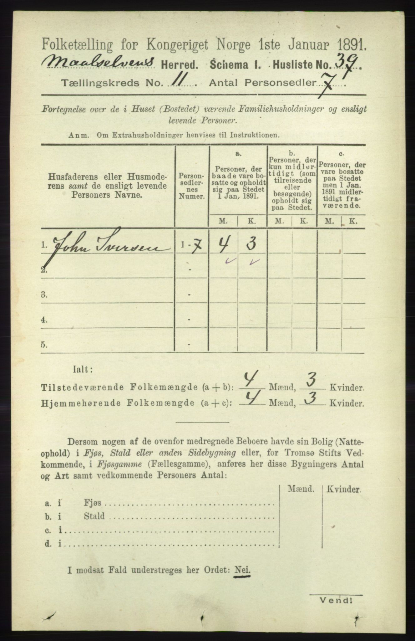 RA, 1891 census for 1924 Målselv, 1891, p. 3230