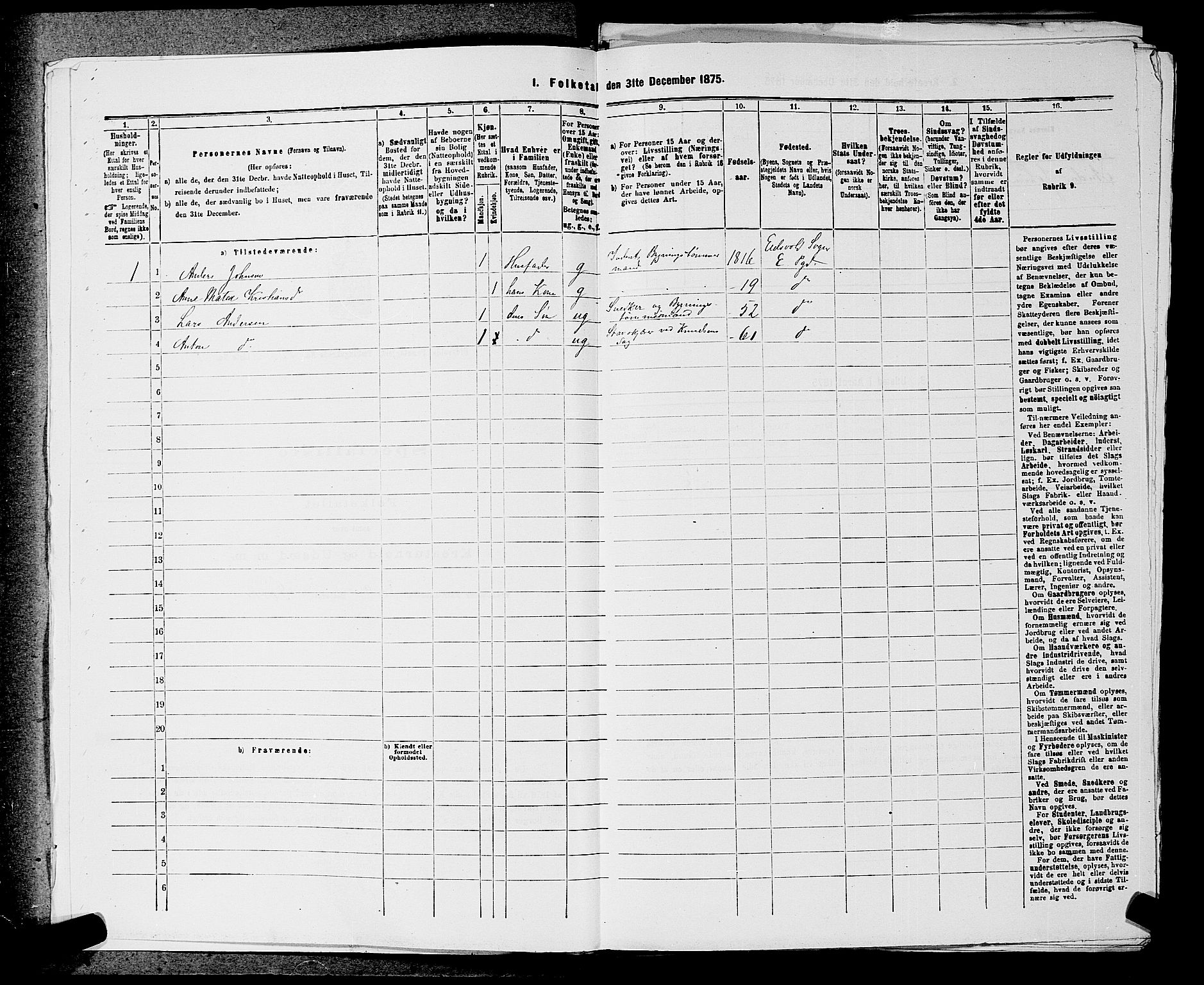 RA, 1875 census for 0237P Eidsvoll, 1875, p. 2068