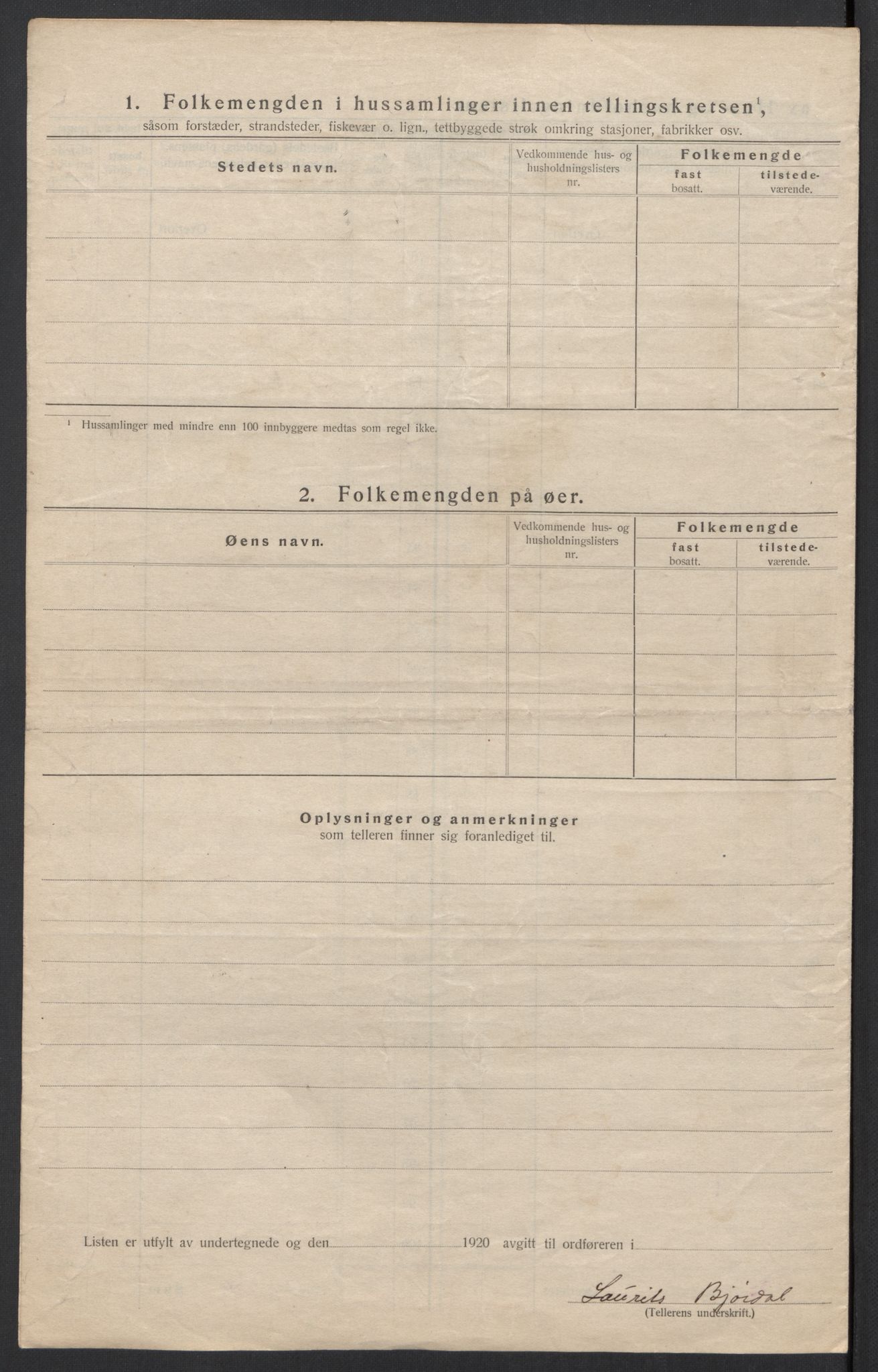 SAT, 1920 census for Ørsta, 1920, p. 29