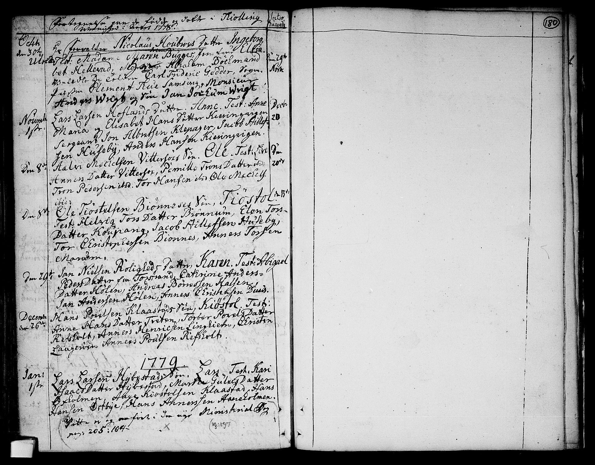 Tjølling kirkebøker, AV/SAKO-A-60/F/Fa/L0003: Parish register (official) no. 3, 1735-1778, p. 180