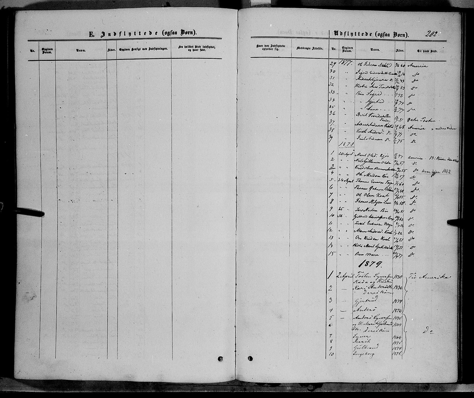 Vang prestekontor, Valdres, SAH/PREST-140/H/Ha/L0007: Parish register (official) no. 7, 1865-1881, p. 202