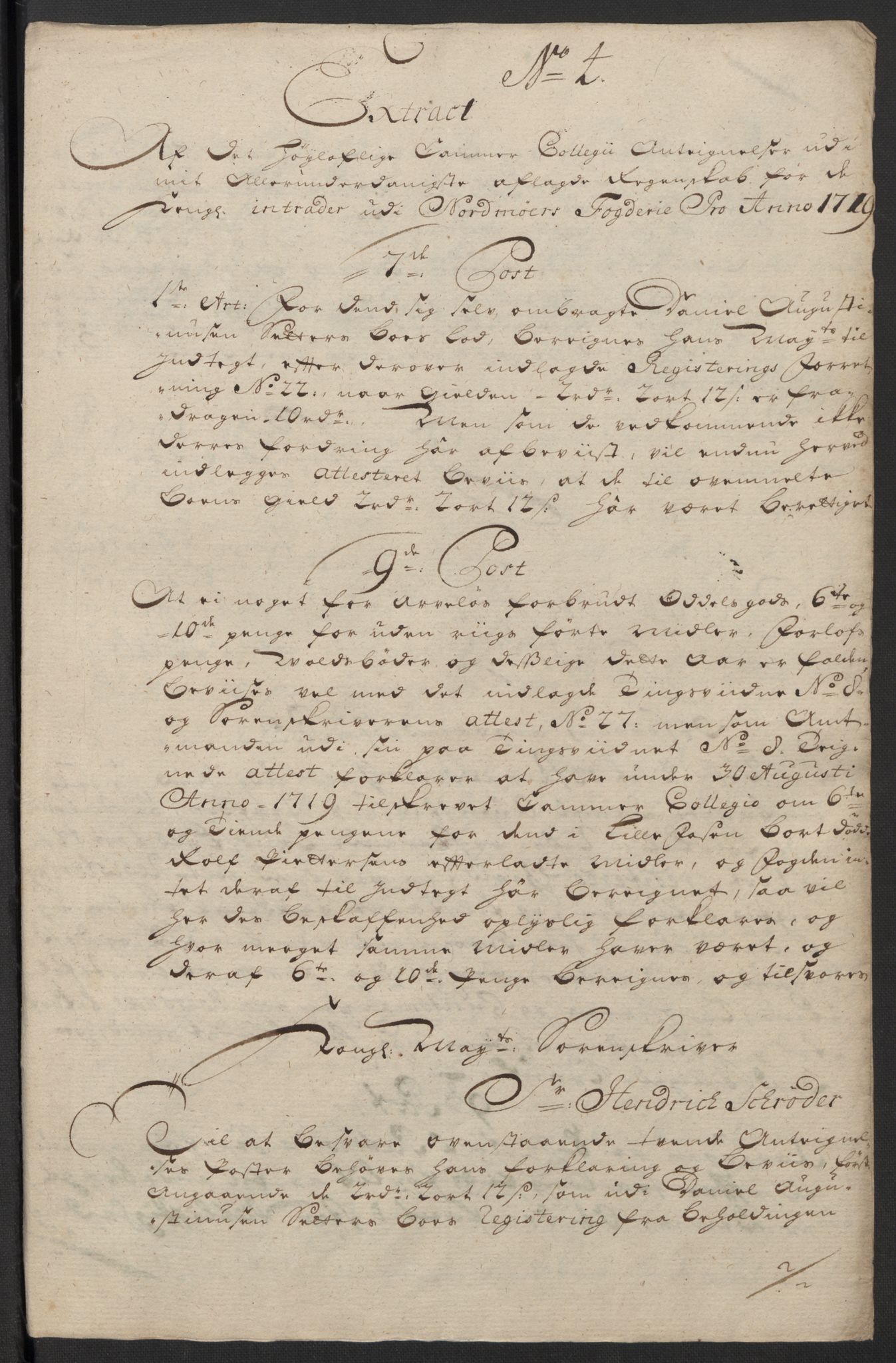 Rentekammeret inntil 1814, Reviderte regnskaper, Fogderegnskap, RA/EA-4092/R56/L3752: Fogderegnskap Nordmøre, 1719, p. 317