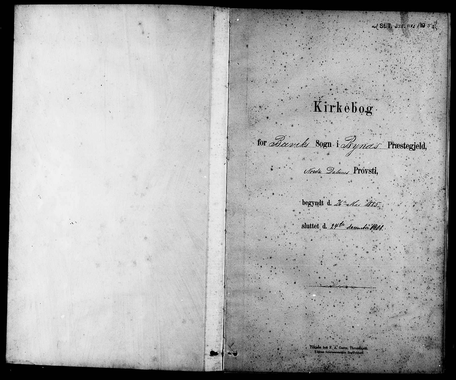 Ministerialprotokoller, klokkerbøker og fødselsregistre - Sør-Trøndelag, SAT/A-1456/666/L0790: Parish register (copy) no. 666C03, 1885-1908