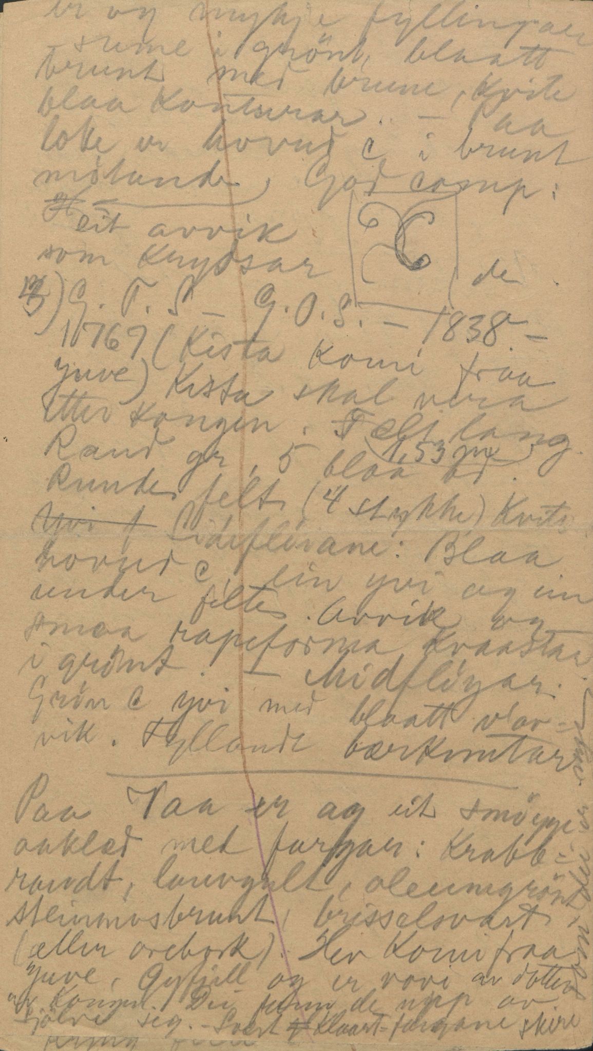Rikard Berge, TEMU/TGM-A-1003/F/L0004/0048: 101-159 / 151 Beskrivelse av innbo, rosemåling etc. , 1910-1950, p. 393