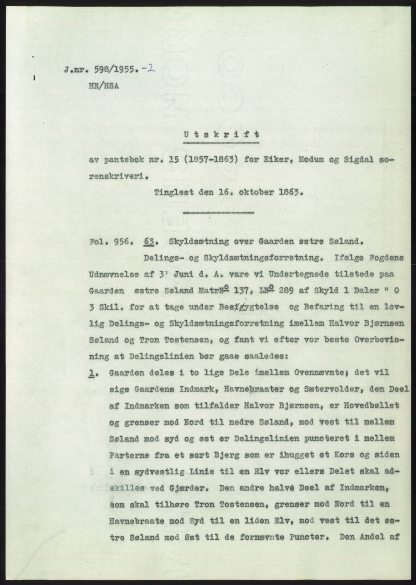 Statsarkivet i Kongsberg, SAKO/A-0001, 1955, p. 391