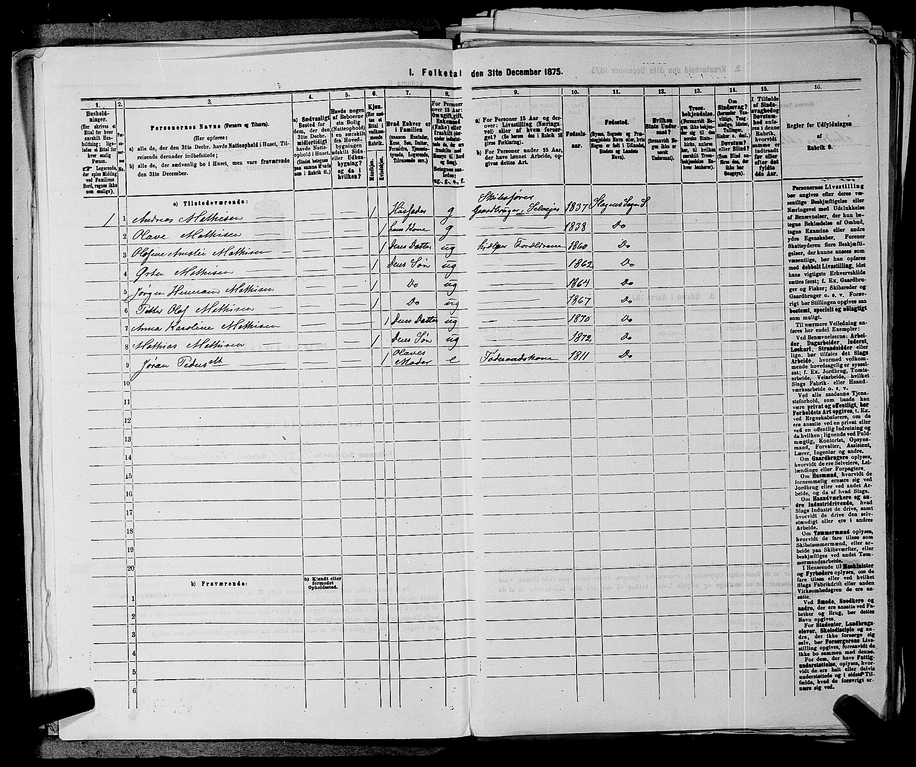 SAKO, 1875 census for 0721P Sem, 1875, p. 1370