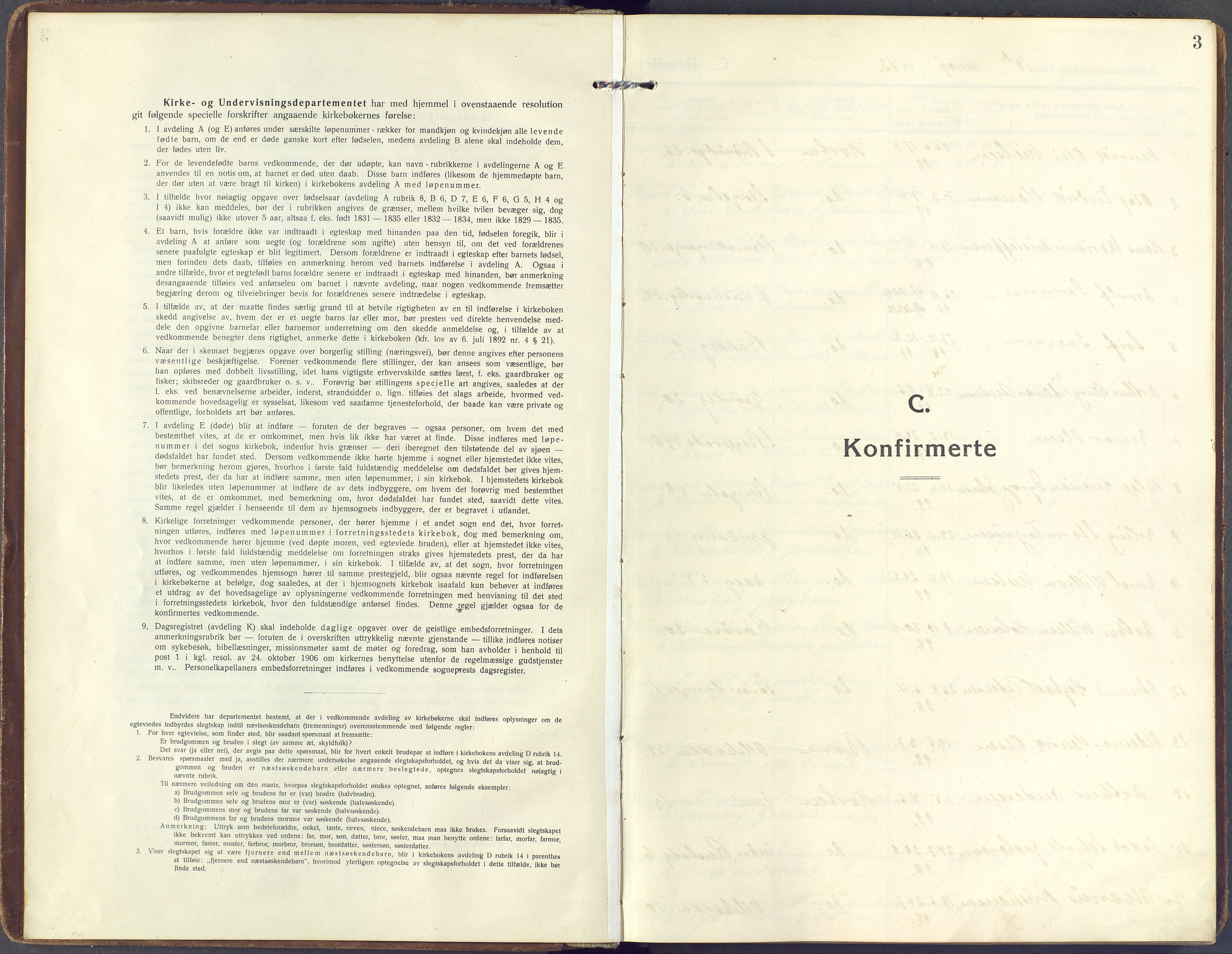 Horten kirkebøker, SAKO/A-348/F/Fa/L0010: Parish register (official) no. 10, 1913-1925, p. 3
