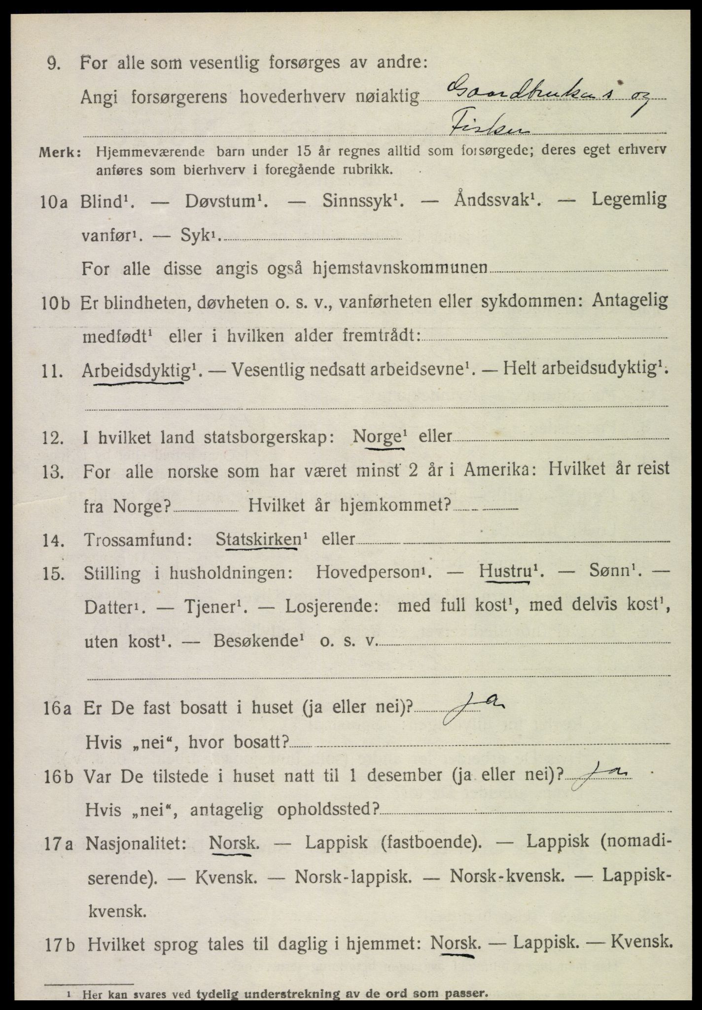 SAT, 1920 census for Leka, 1920, p. 1728