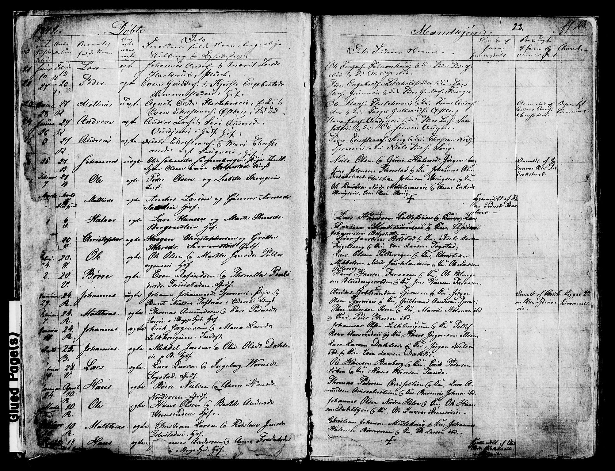 Ringsaker prestekontor, AV/SAH-PREST-014/K/Ka/L0008: Parish register (official) no. 8, 1837-1850, p. 23