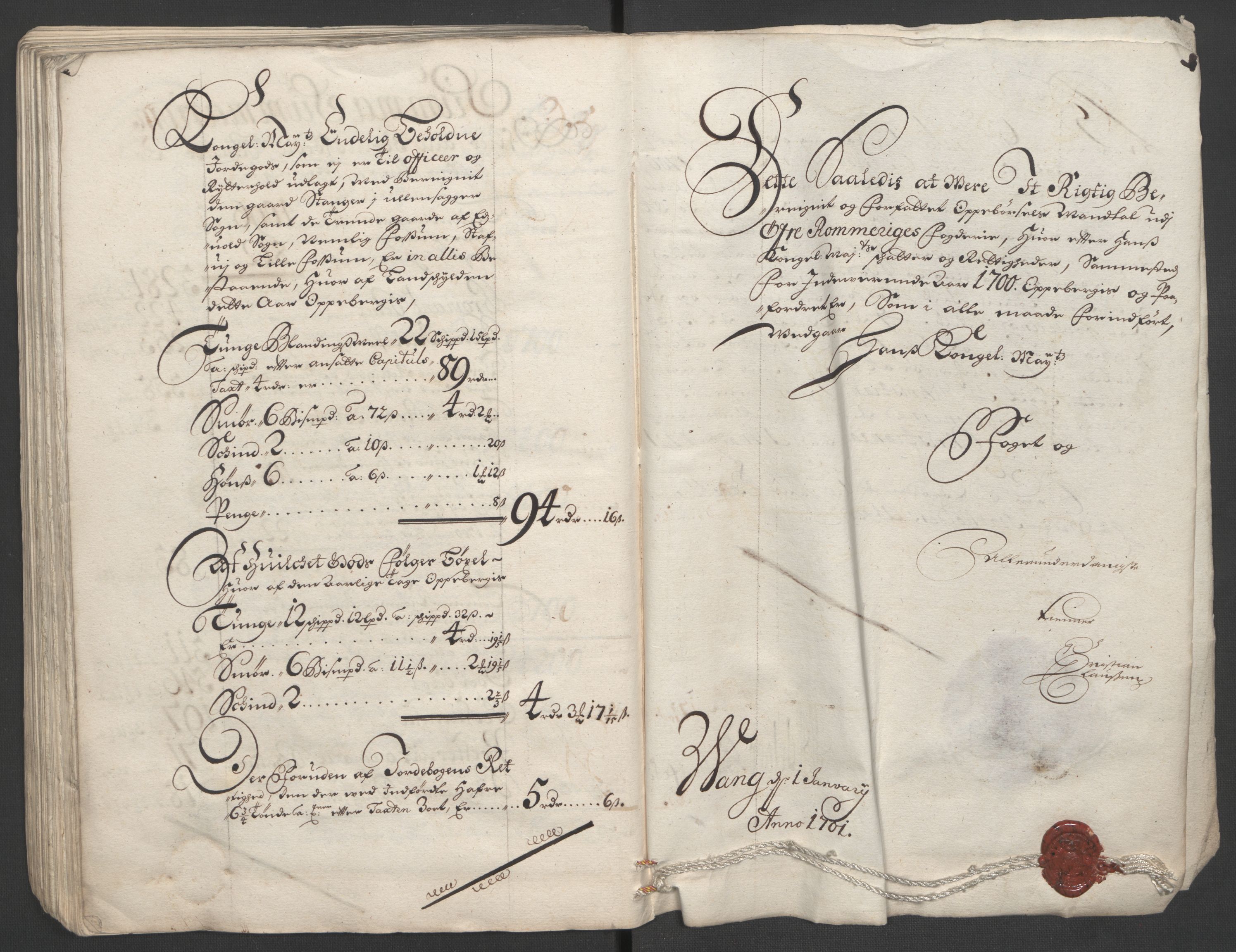 Rentekammeret inntil 1814, Reviderte regnskaper, Fogderegnskap, AV/RA-EA-4092/R12/L0712: Fogderegnskap Øvre Romerike, 1700, p. 204