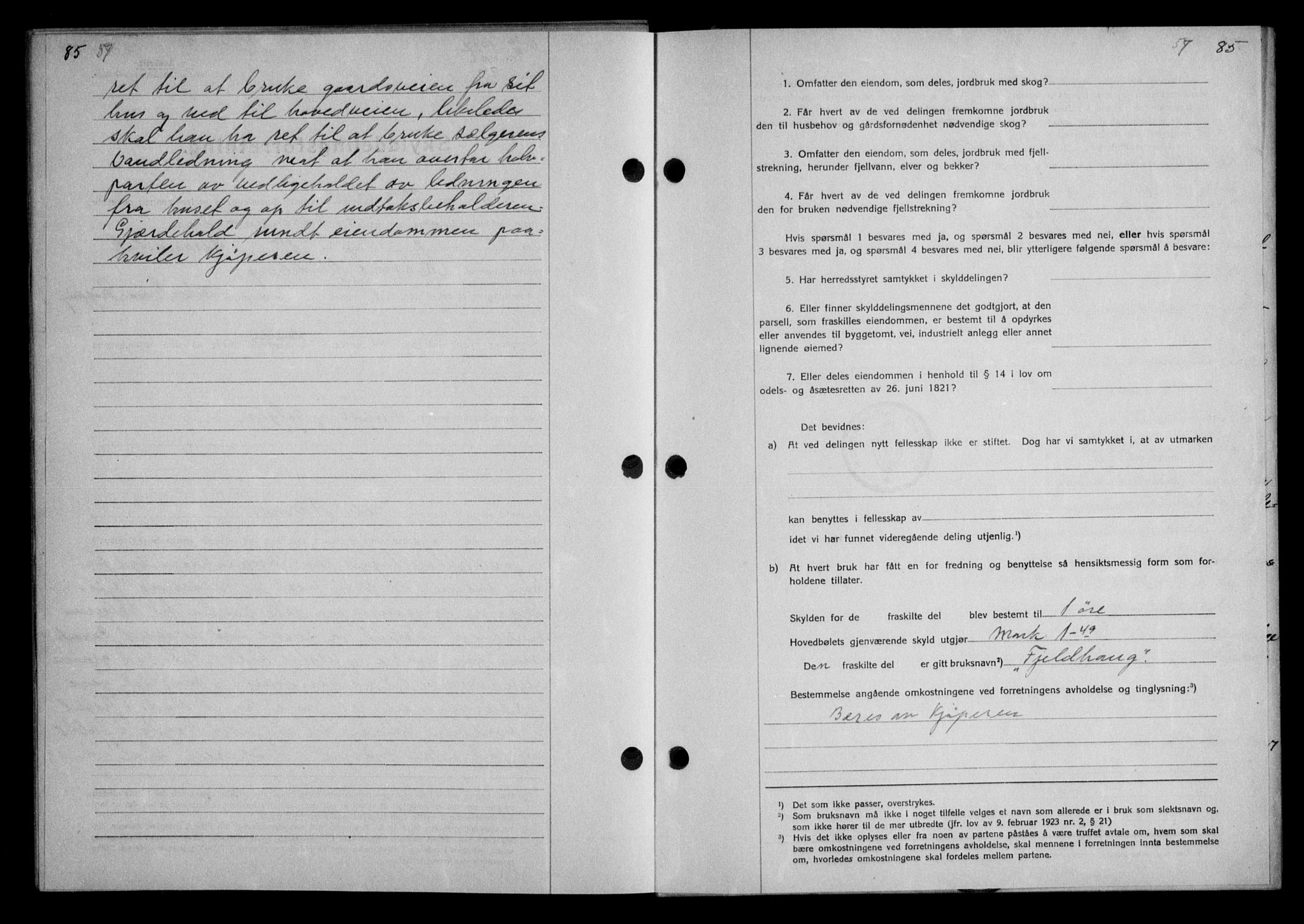 Nordmøre sorenskriveri, AV/SAT-A-4132/1/2/2Ca/L0062: Mortgage book no. 52, 1927-1927, Deed date: 26.04.1927