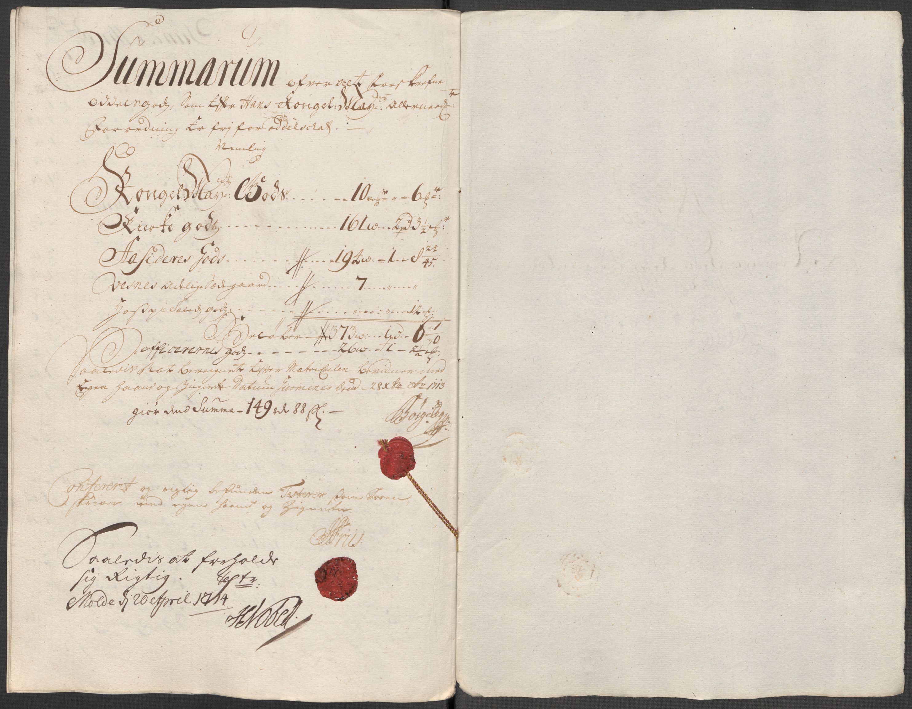 Rentekammeret inntil 1814, Reviderte regnskaper, Fogderegnskap, AV/RA-EA-4092/R55/L3662: Fogderegnskap Romsdal, 1713-1714, p. 228