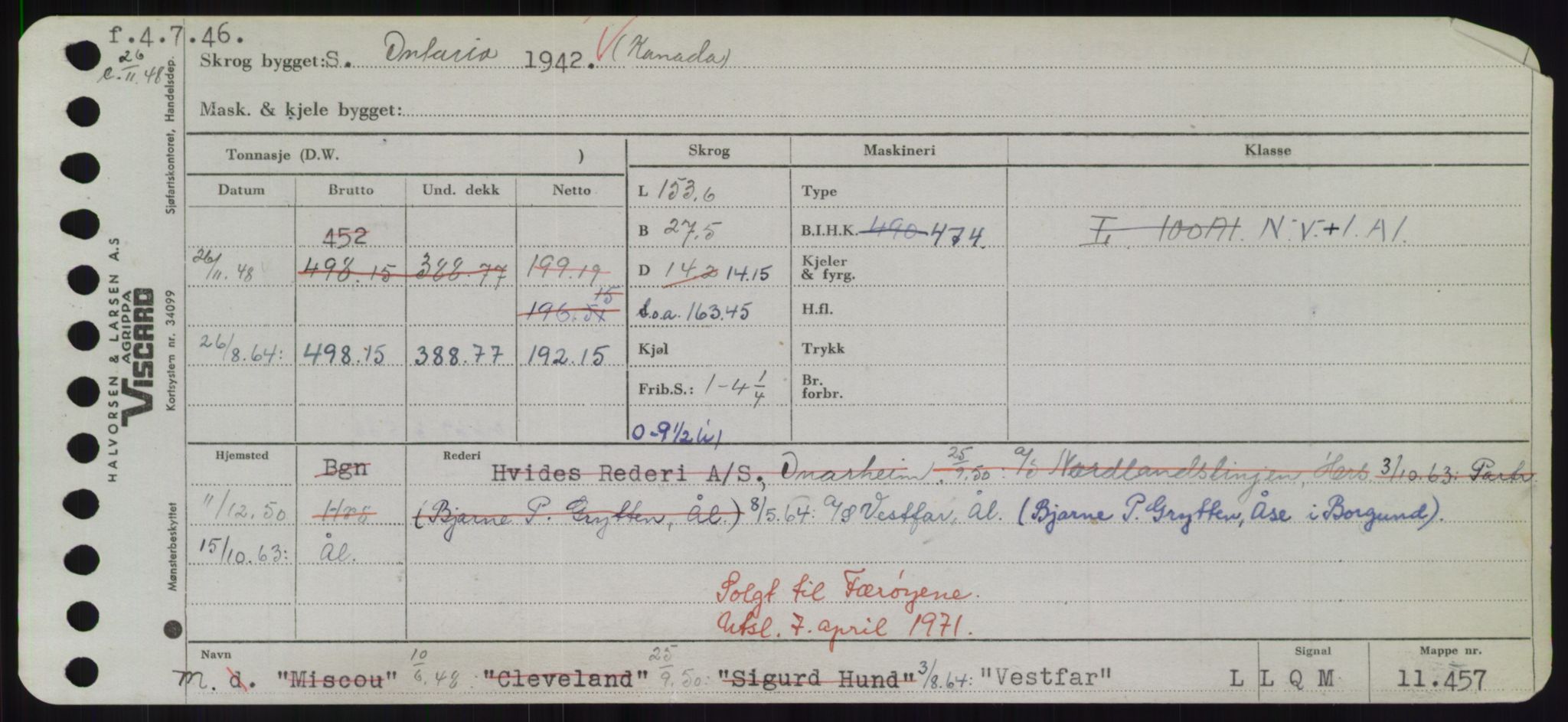 Sjøfartsdirektoratet med forløpere, Skipsmålingen, RA/S-1627/H/Hd/L0040: Fartøy, U-Ve, p. 705