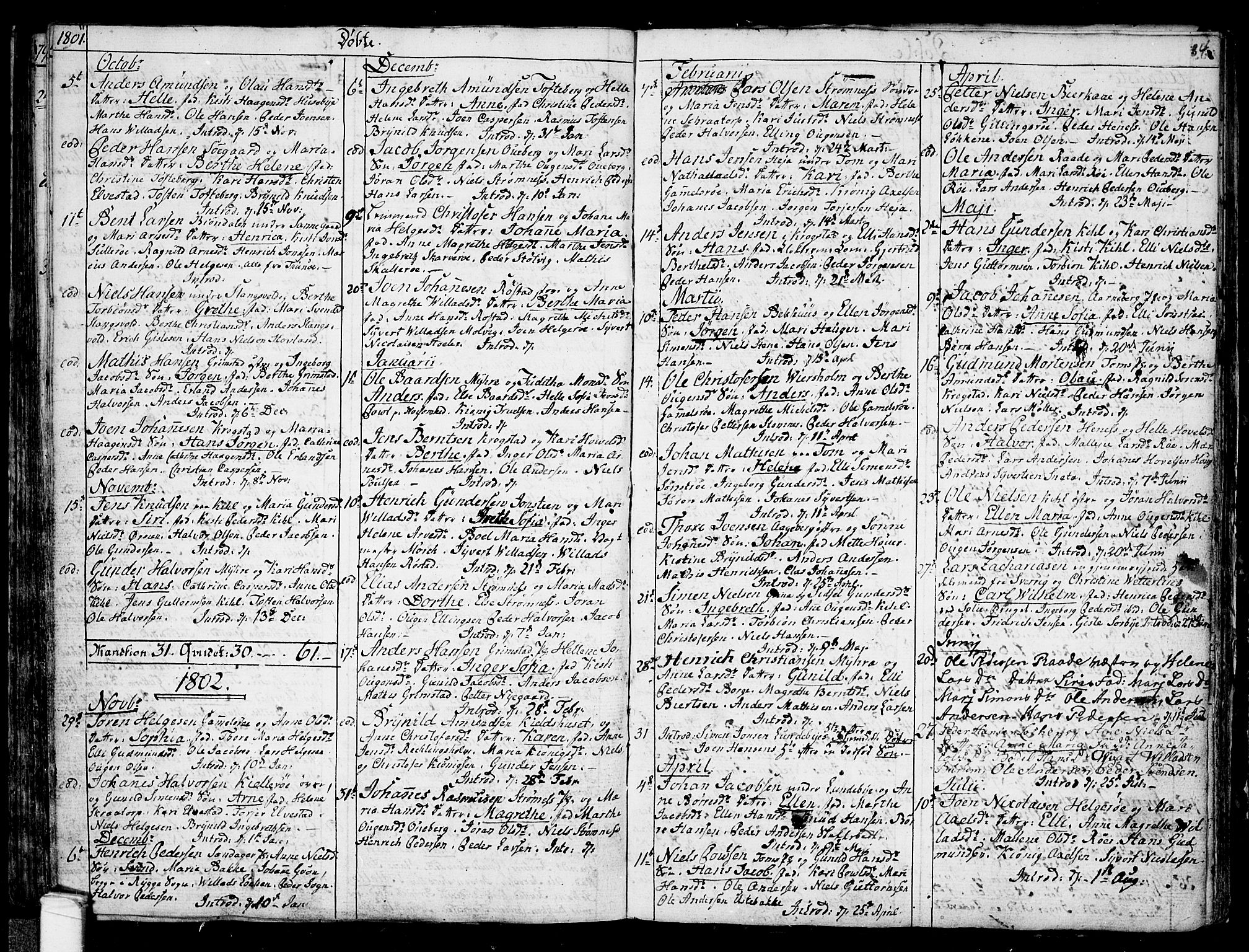 Råde prestekontor kirkebøker, SAO/A-2009/F/Fa/L0002: Parish register (official) no. 2, 1762-1806, p. 84