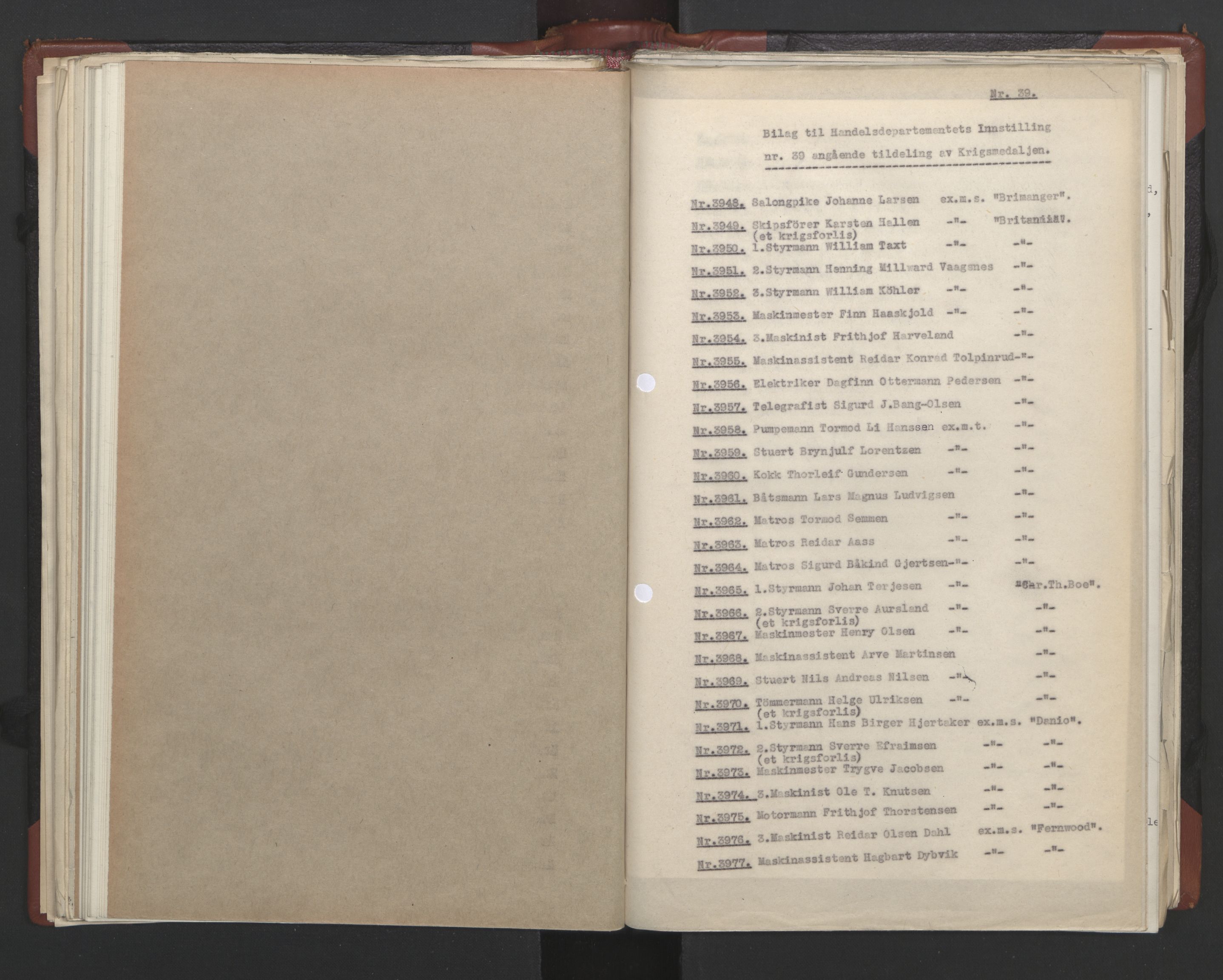 Statsrådssekretariatet, RA/S-1001/A/Ac/L0125: Kgl. res. 21/7-15/12, 1944, p. 115