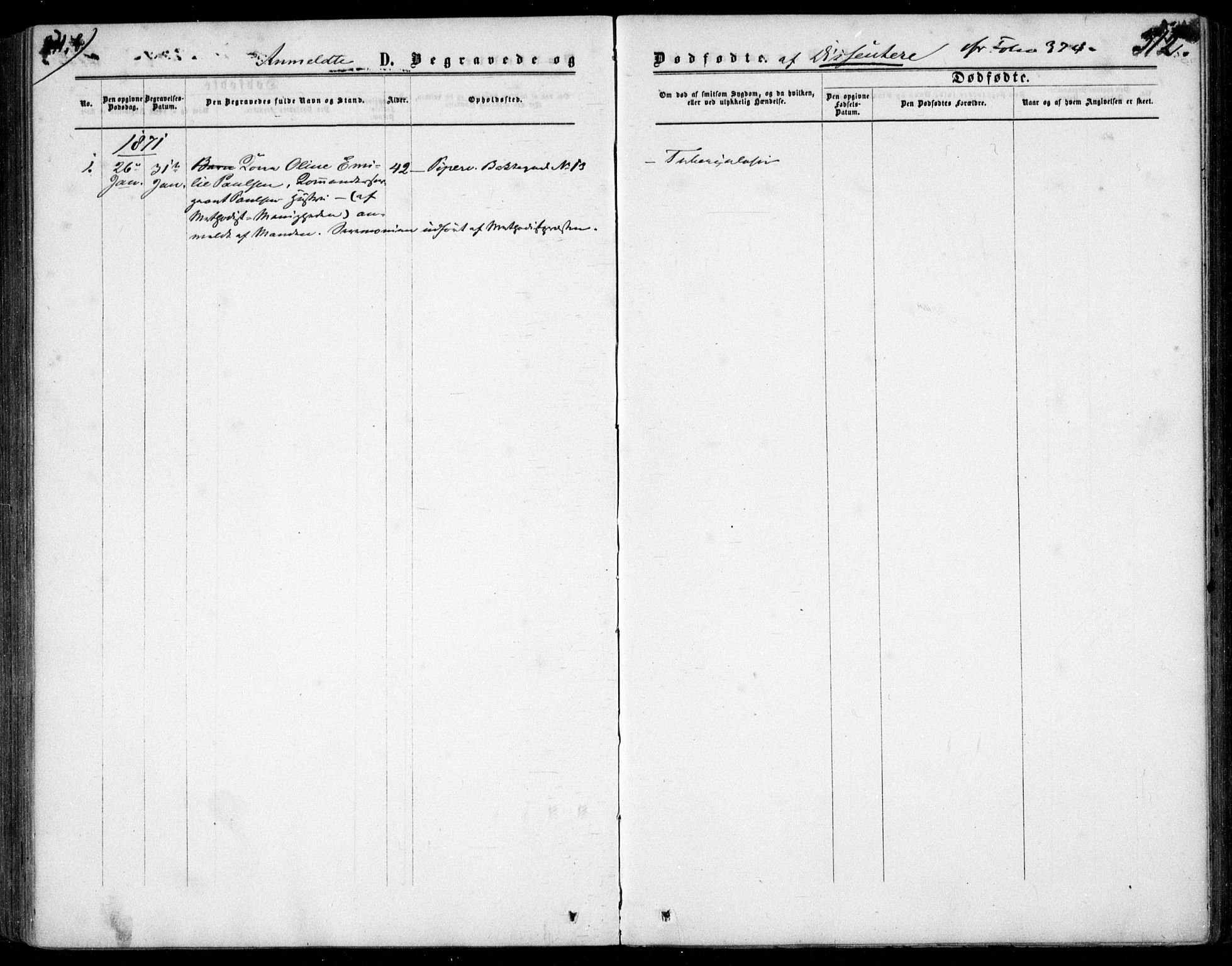 Garnisonsmenigheten Kirkebøker, SAO/A-10846/F/Fa/L0011: Parish register (official) no. 11, 1870-1880, p. 312