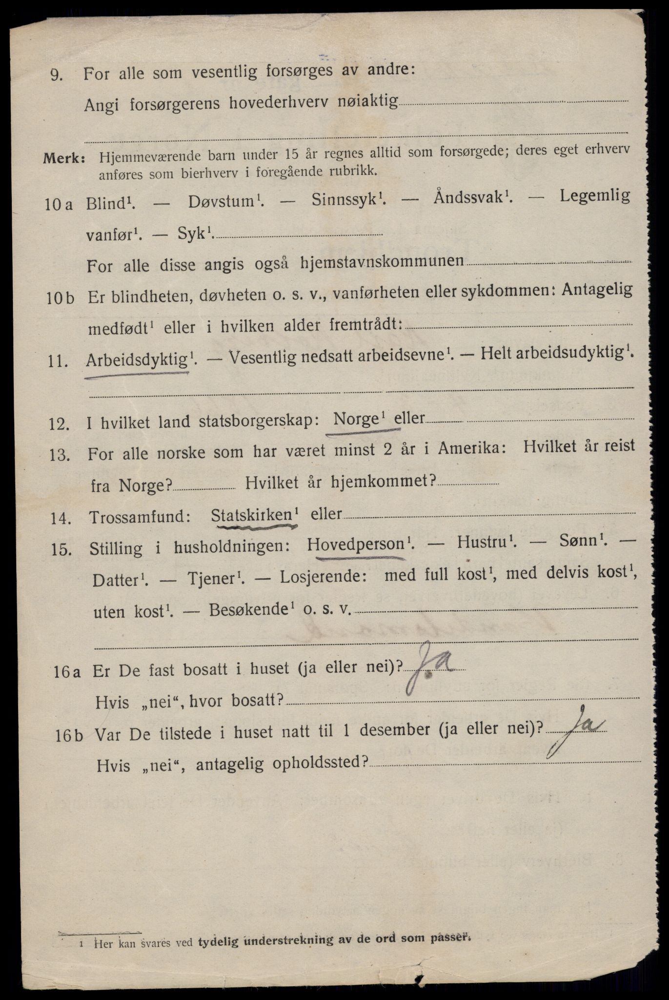 SAT, 1920 census for Trondheim, 1920, p. 103715