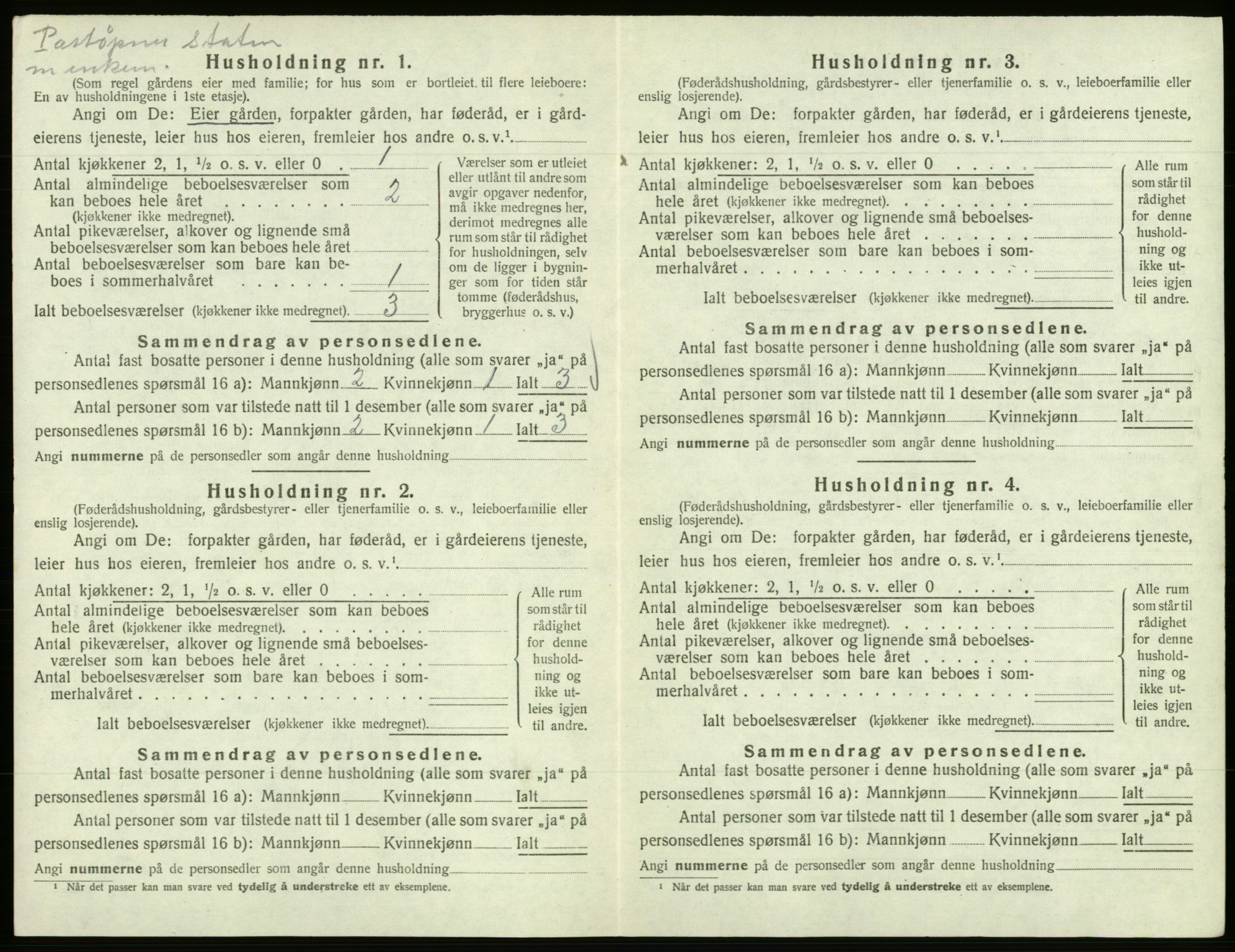 SAB, 1920 census for Samnanger, 1920, p. 388