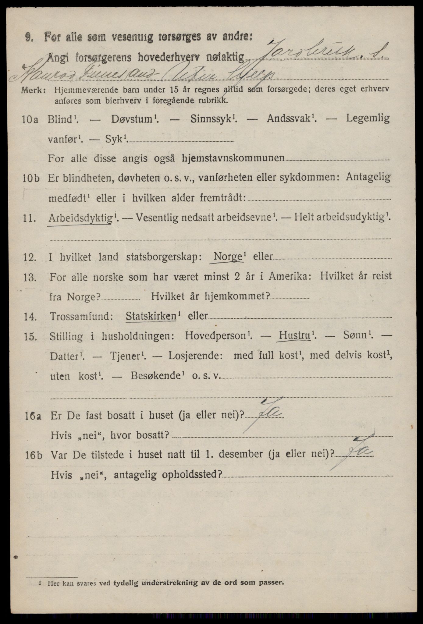 SAST, 1920 census for Mosterøy, 1920, p. 1629