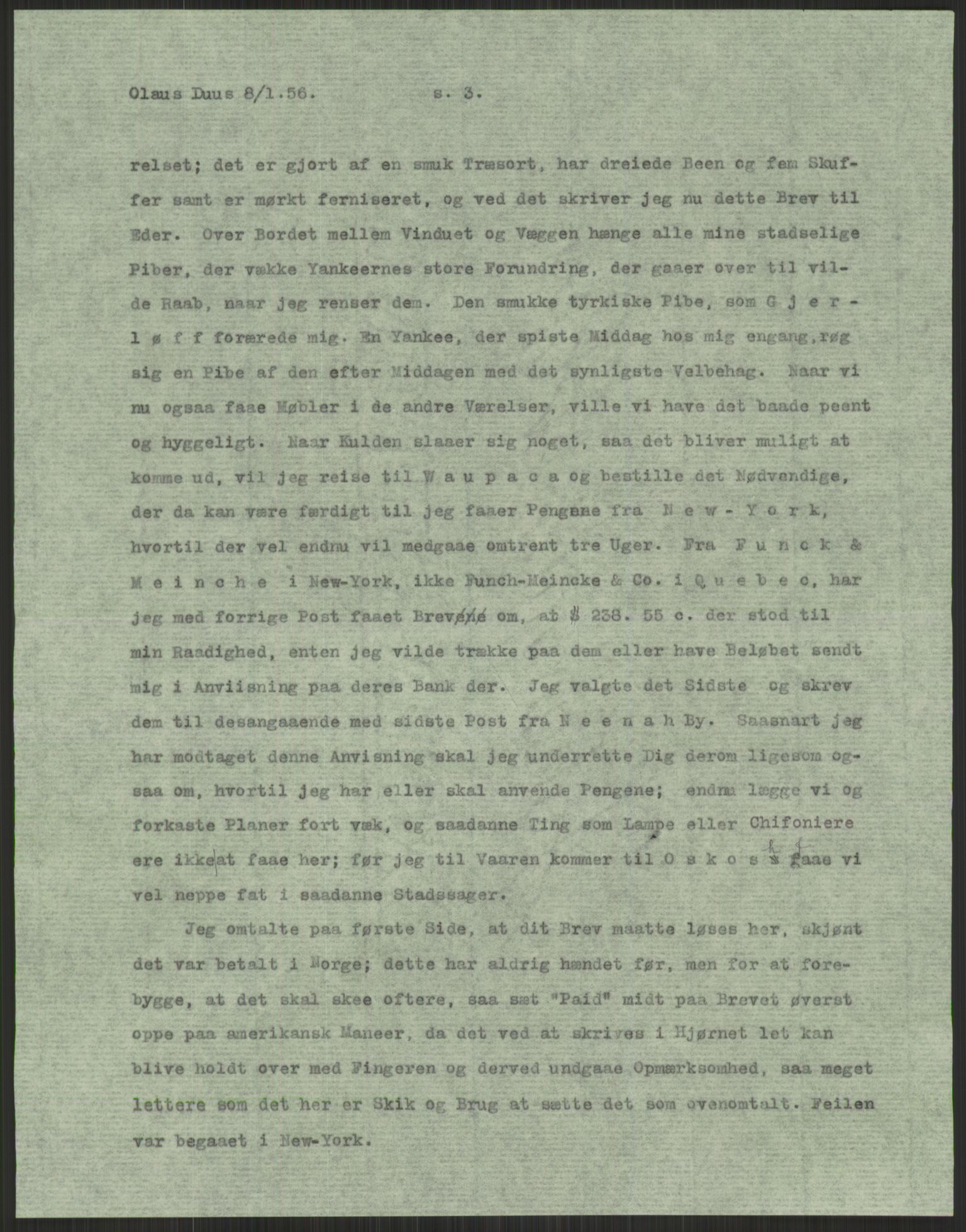 Samlinger til kildeutgivelse, Amerikabrevene, AV/RA-EA-4057/F/L0022: Innlån fra Vestfold. Innlån fra Telemark: Bratås - Duus, 1838-1914, p. 175