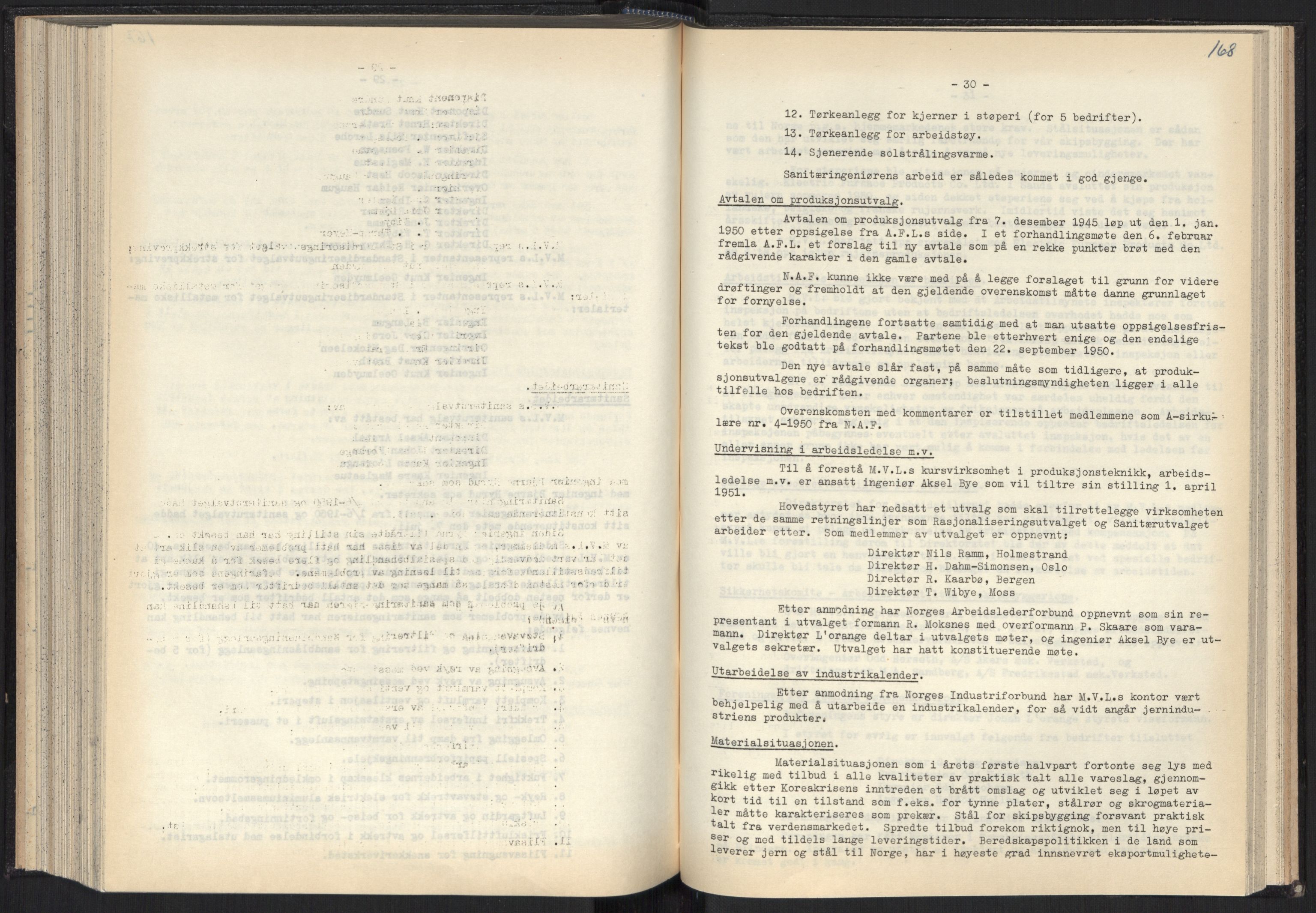 Teknologibedriftenes Landsforening TBL, AV/RA-PA-1700/A/Ad/L0007: Årsberetning med register, 1940-1951, p. 168