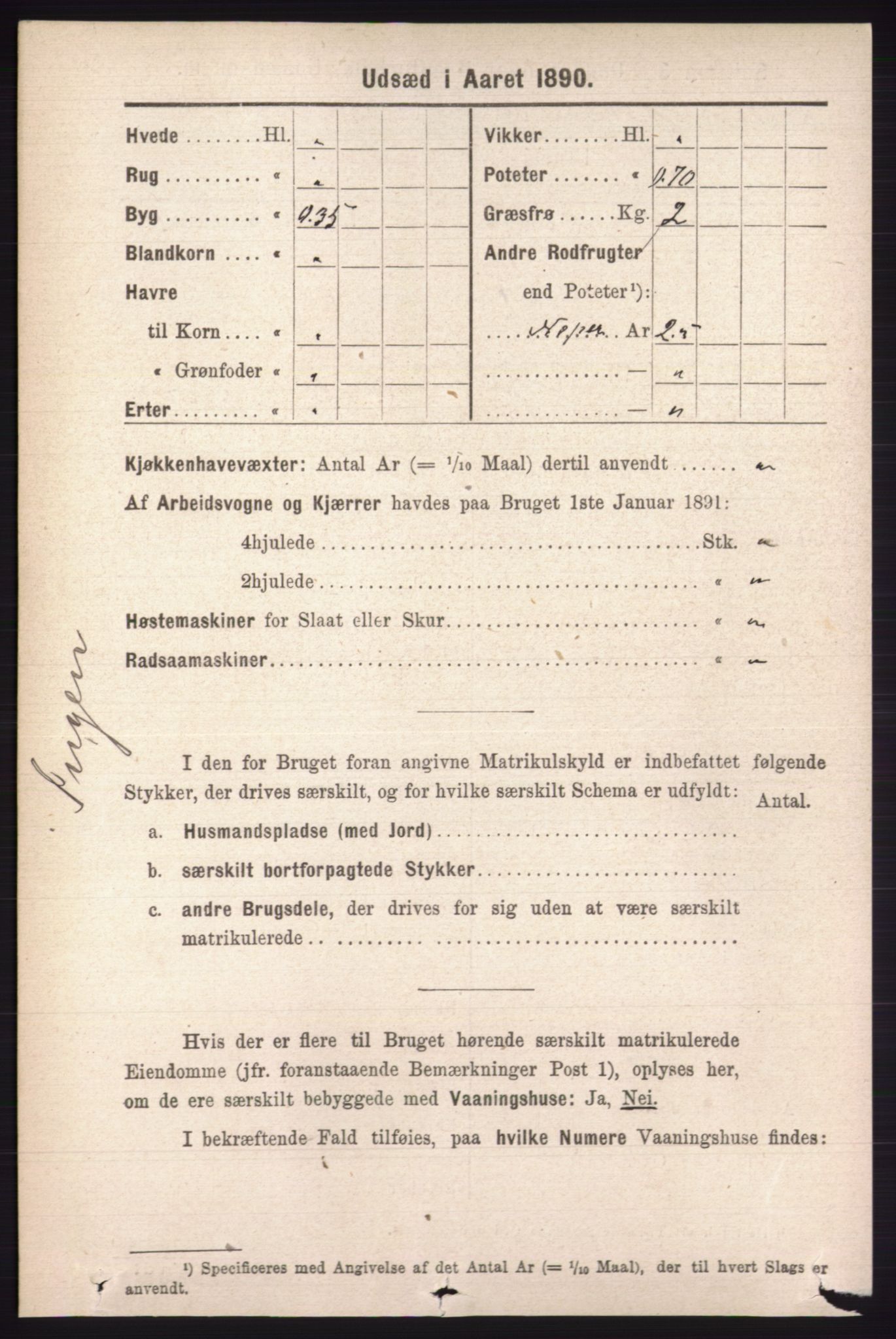 RA, 1891 census for 0438 Lille Elvedalen, 1891, p. 4517