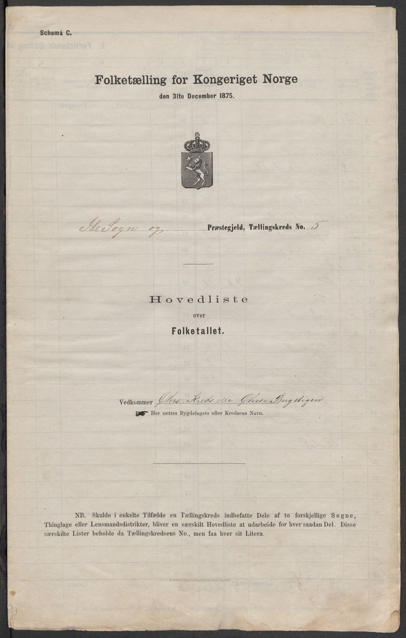 RA, 1875 census for 0117P Idd, 1875, p. 28