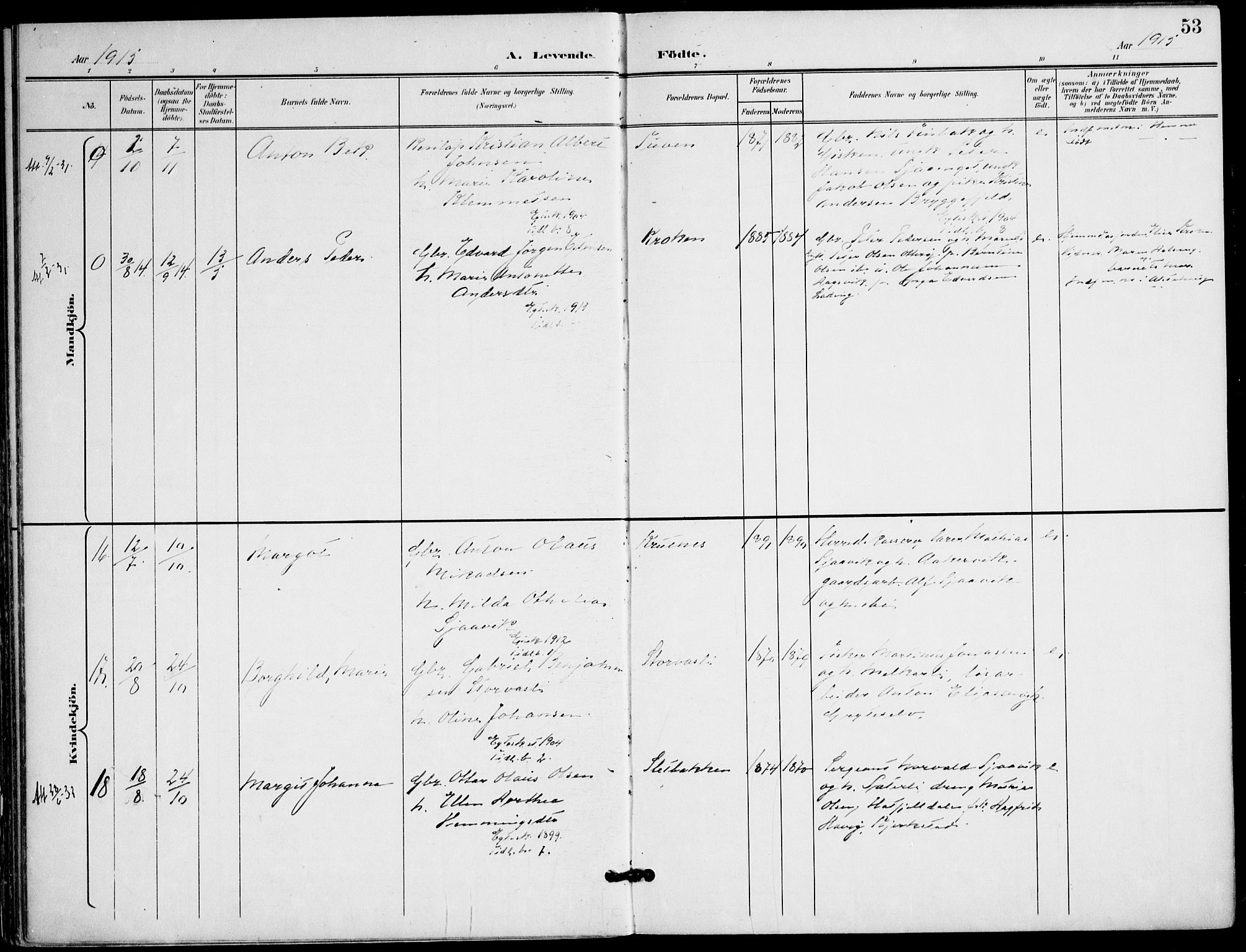 Ministerialprotokoller, klokkerbøker og fødselsregistre - Nordland, AV/SAT-A-1459/823/L0326: Parish register (official) no. 823A03, 1899-1919, p. 53