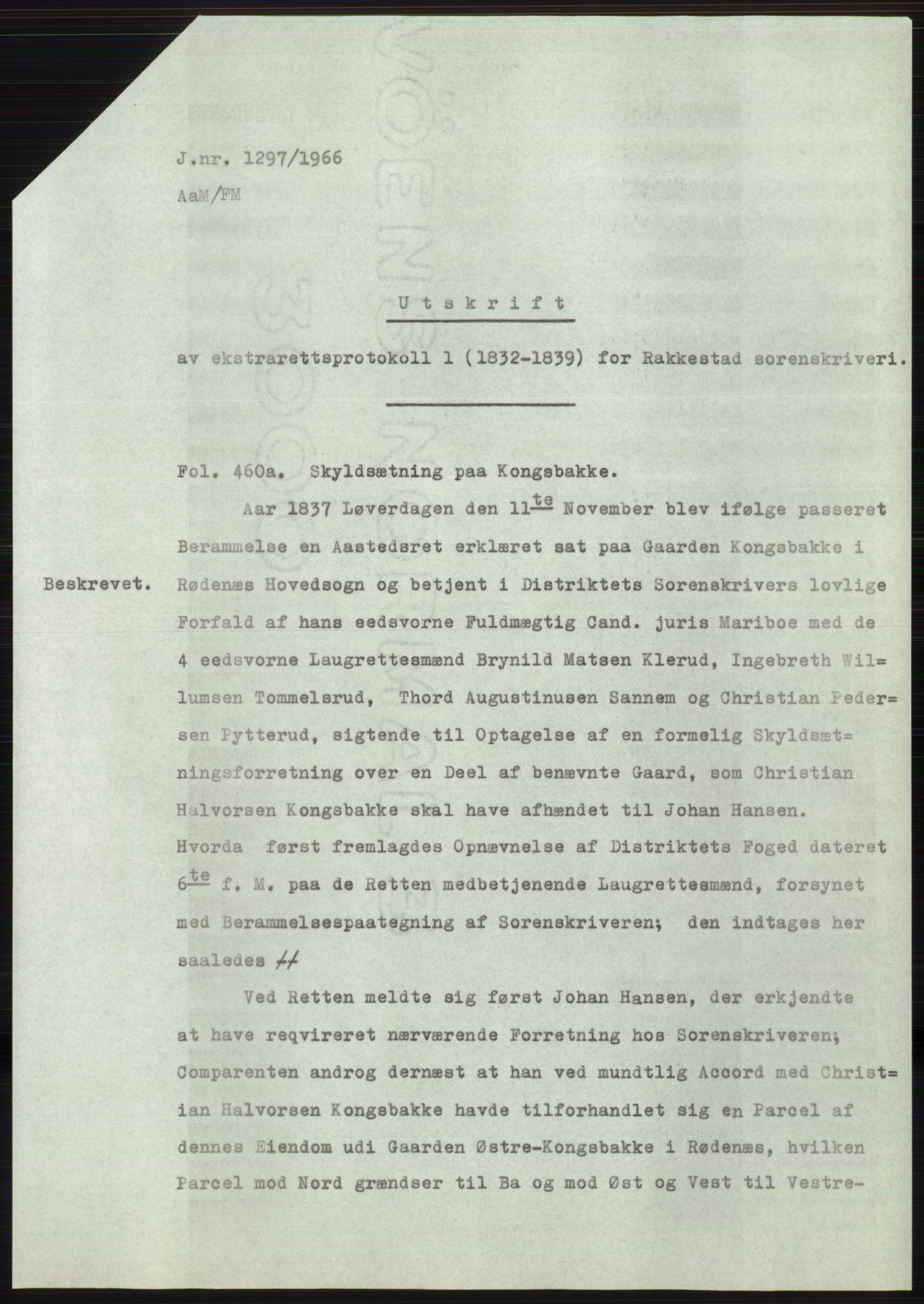 Statsarkivet i Oslo, AV/SAO-A-10621/Z/Zd/L0023: Avskrifter, j.nr 9-1647/1966, 1966, p. 404