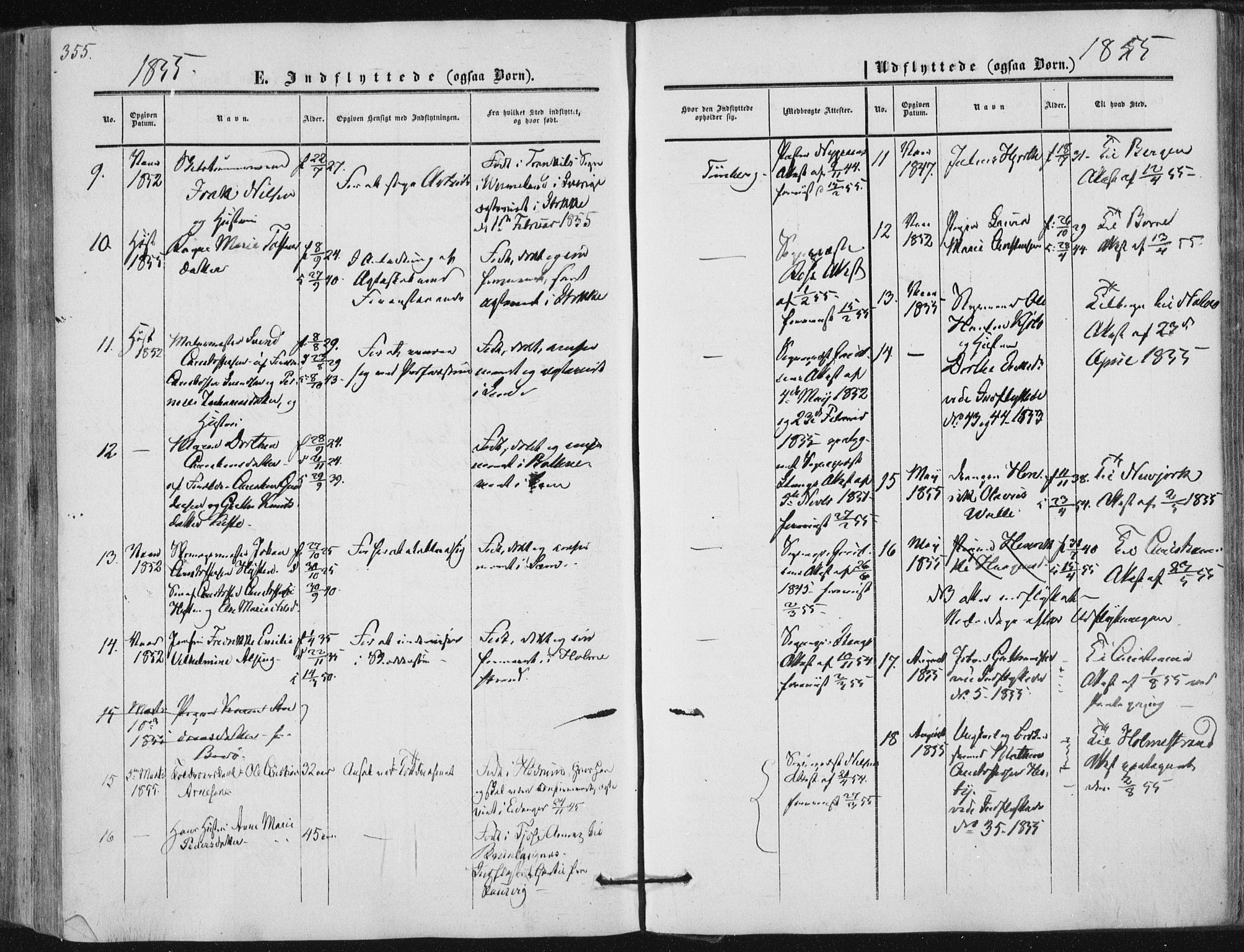 Tønsberg kirkebøker, AV/SAKO-A-330/F/Fa/L0008: Parish register (official) no. I 8, 1855-1864, p. 355