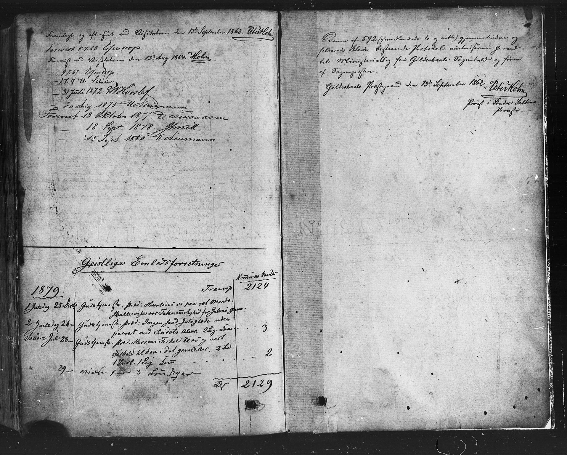Ministerialprotokoller, klokkerbøker og fødselsregistre - Nordland, SAT/A-1459/805/L0098: Parish register (official) no. 805A05, 1862-1879
