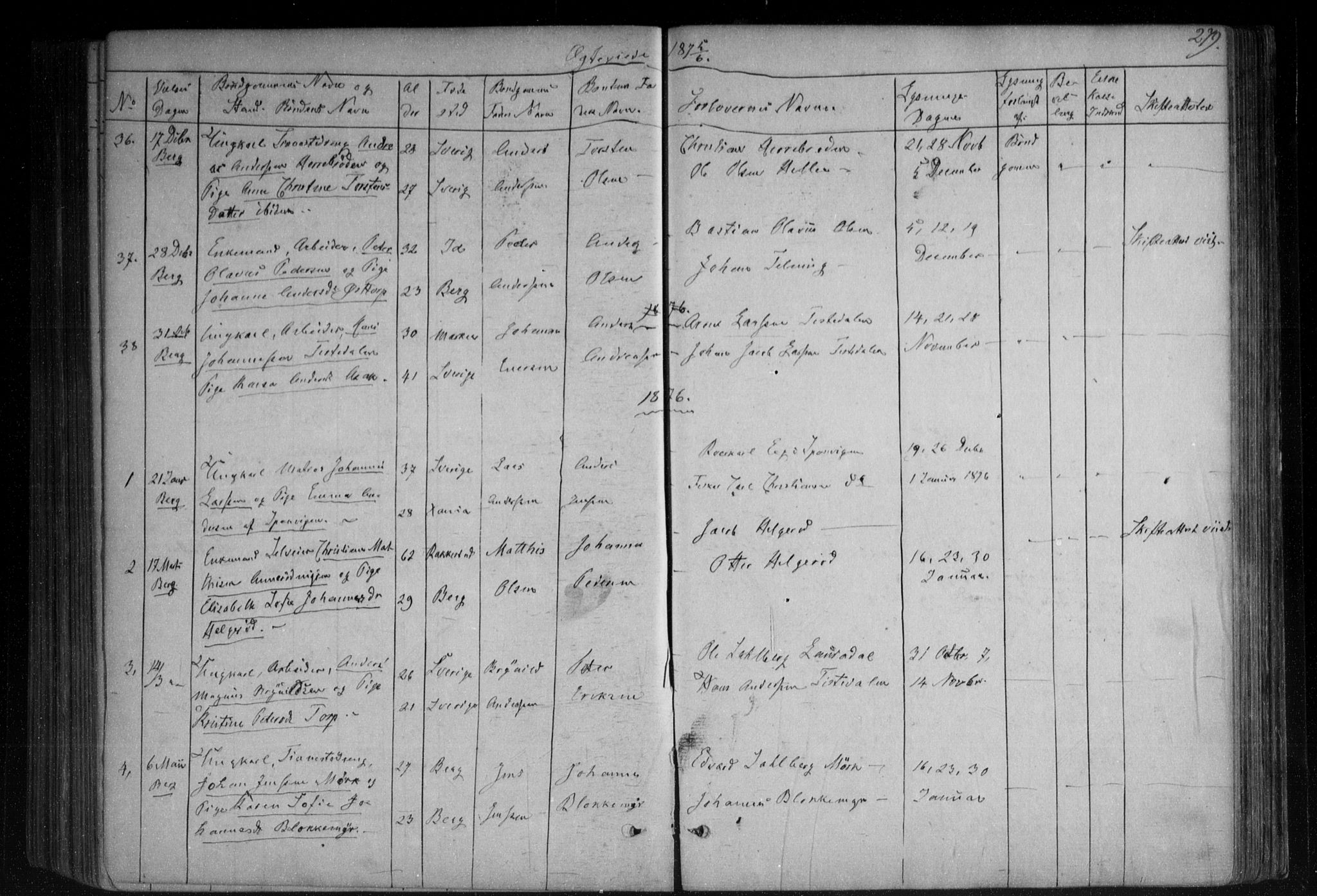 Berg prestekontor Kirkebøker, AV/SAO-A-10902/F/Fa/L0005: Parish register (official) no. I 5, 1861-1877, p. 279