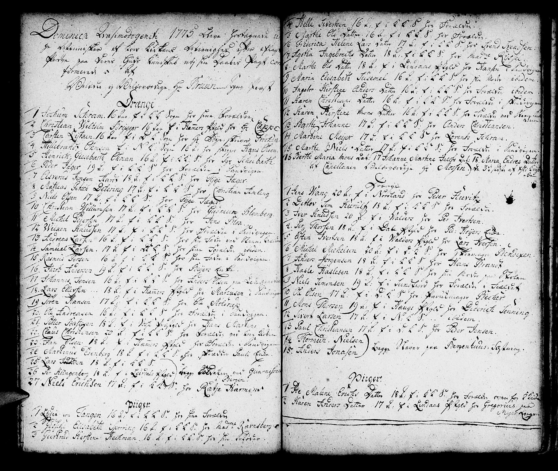 Korskirken sokneprestembete, SAB/A-76101/H/Haa/L0007: Parish register (official) no. A 7, 1736-1839, p. 71