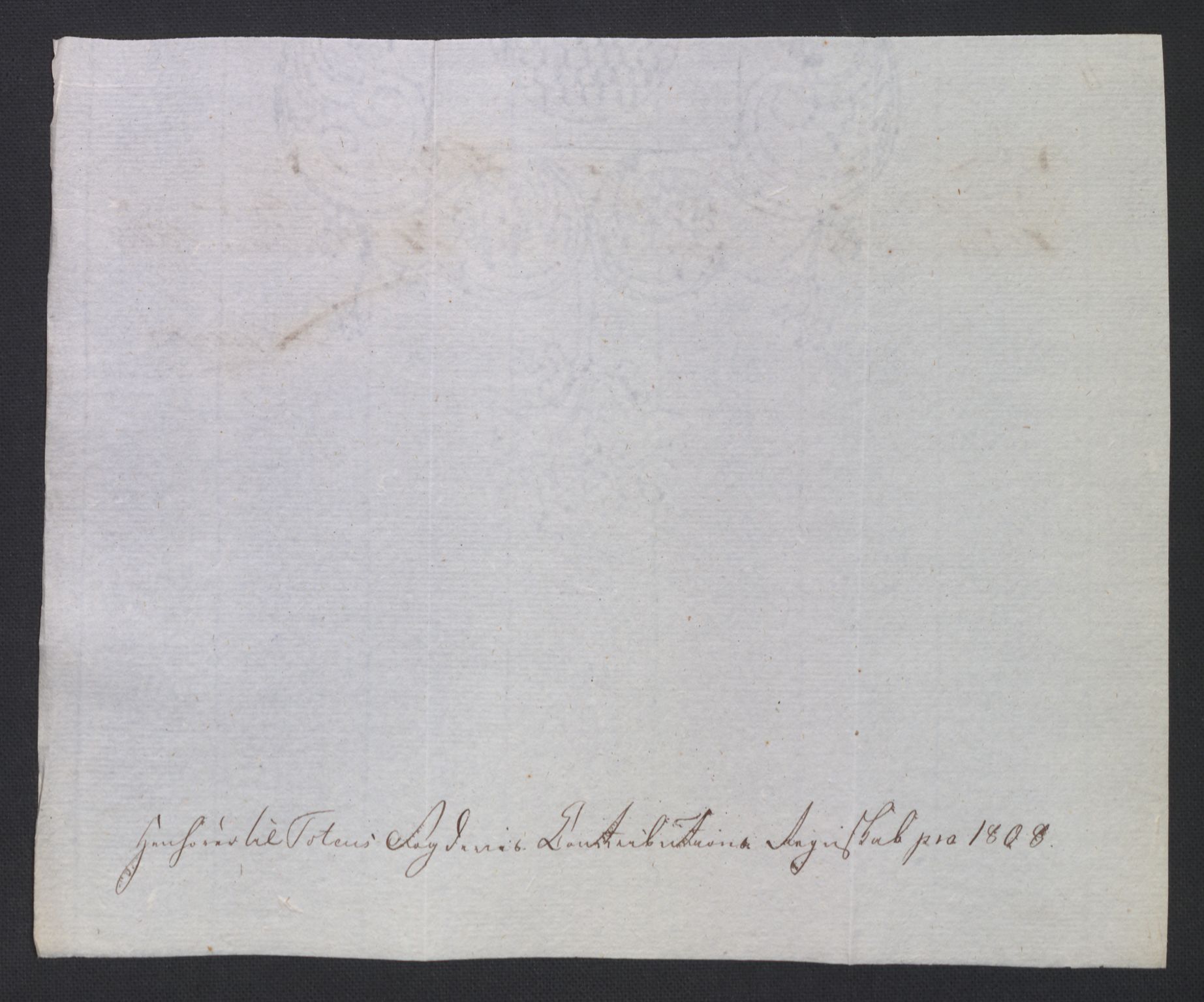 Rentekammeret inntil 1814, Reviderte regnskaper, Fogderegnskap, AV/RA-EA-4092/R19/L1396: Fogderegnskap Toten, Hadeland og Vardal, 1808, p. 216