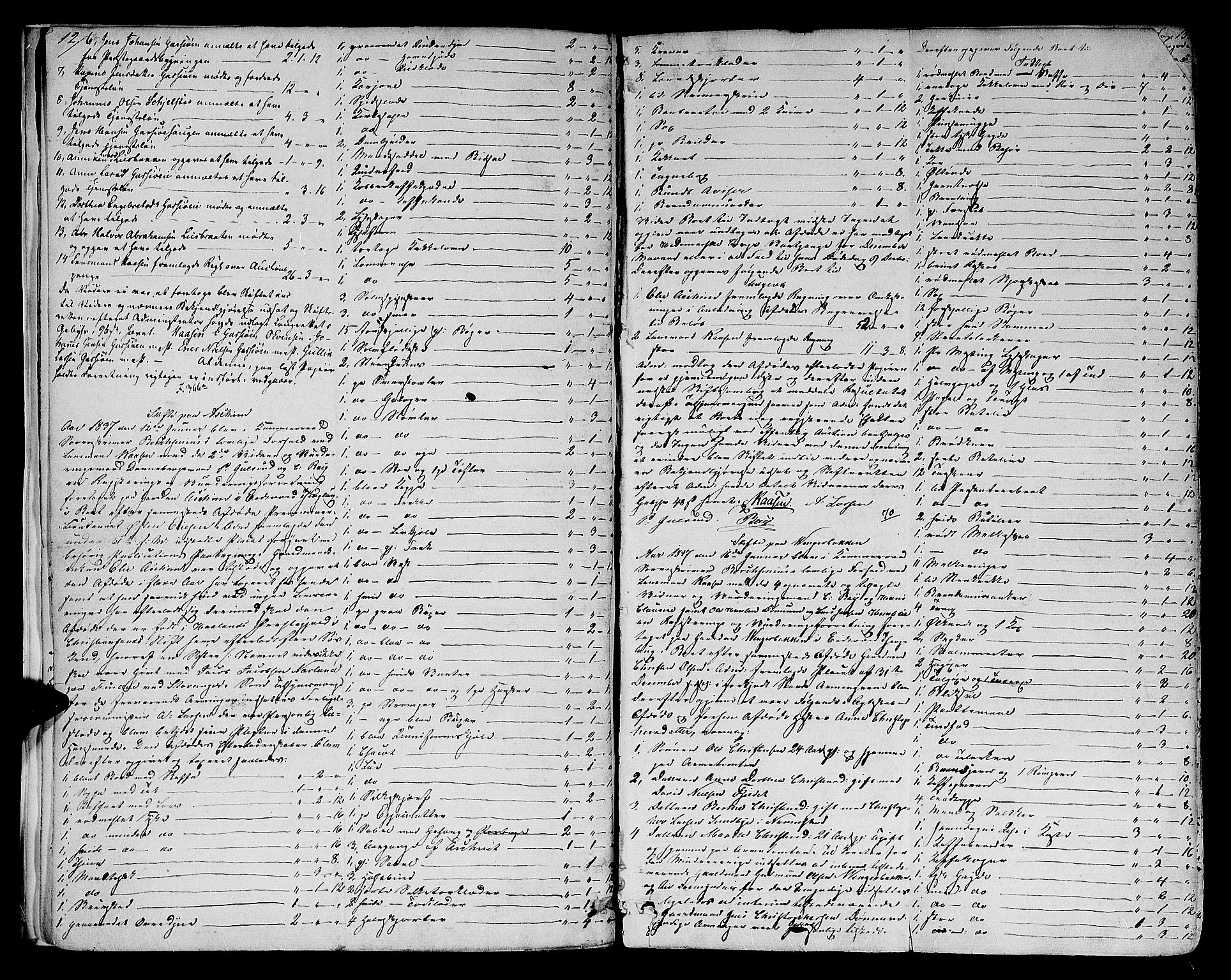 Øvre Romerike sorenskriveri, AV/SAO-A-10649/H/Hb/L0024: Skifteprotokoll nr. 24, 1836-1860, p. 12-13