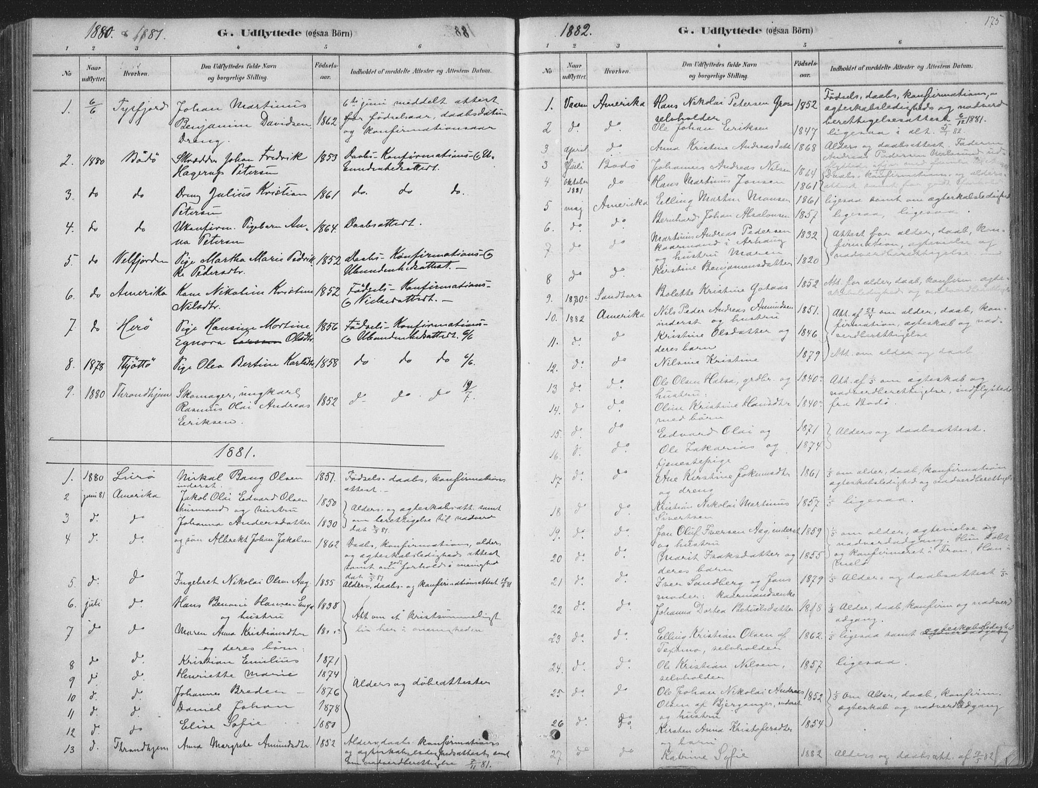 Ministerialprotokoller, klokkerbøker og fødselsregistre - Nordland, SAT/A-1459/843/L0627: Parish register (official) no. 843A02, 1878-1908, p. 175