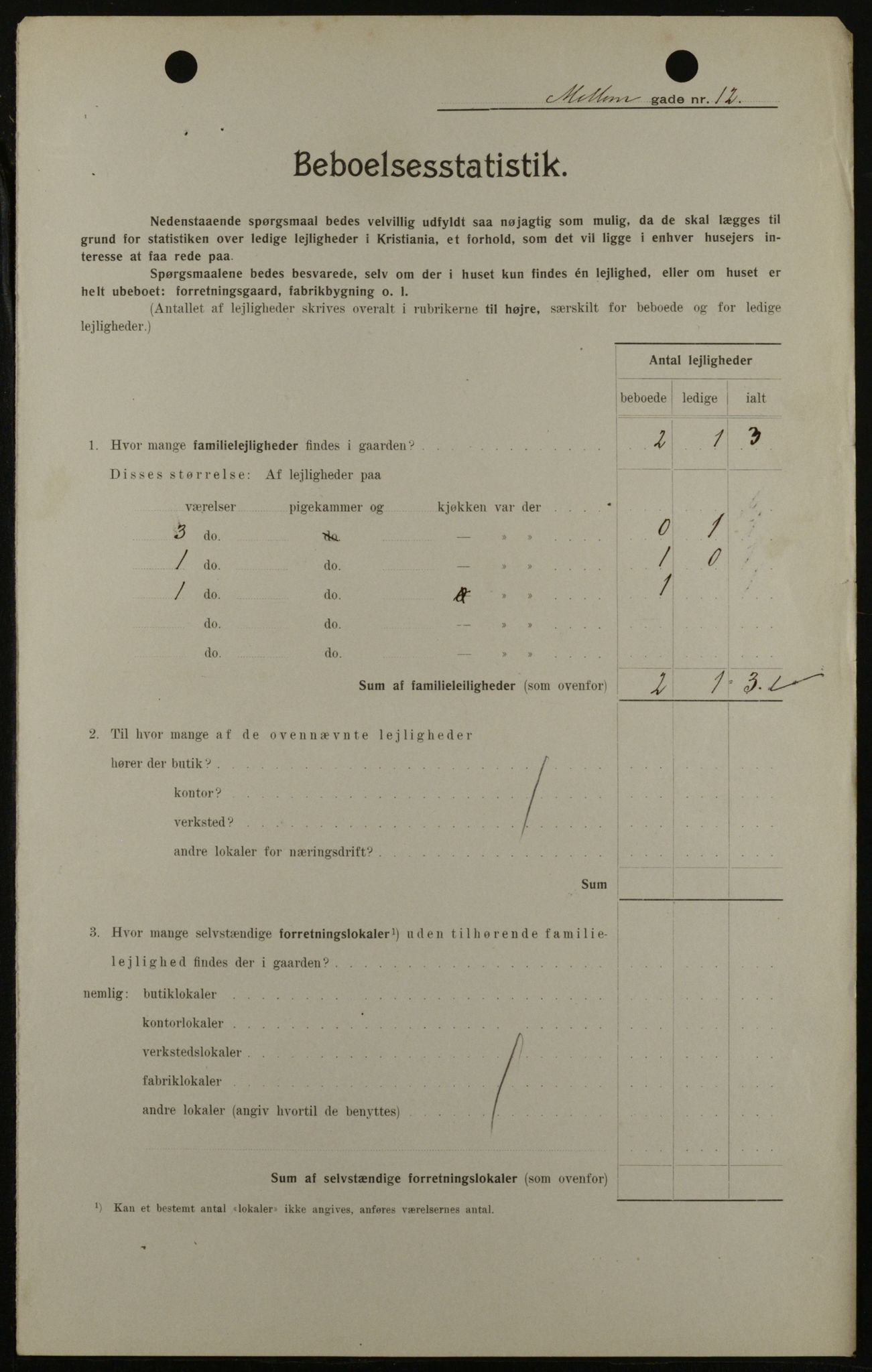 OBA, Municipal Census 1908 for Kristiania, 1908, p. 58388