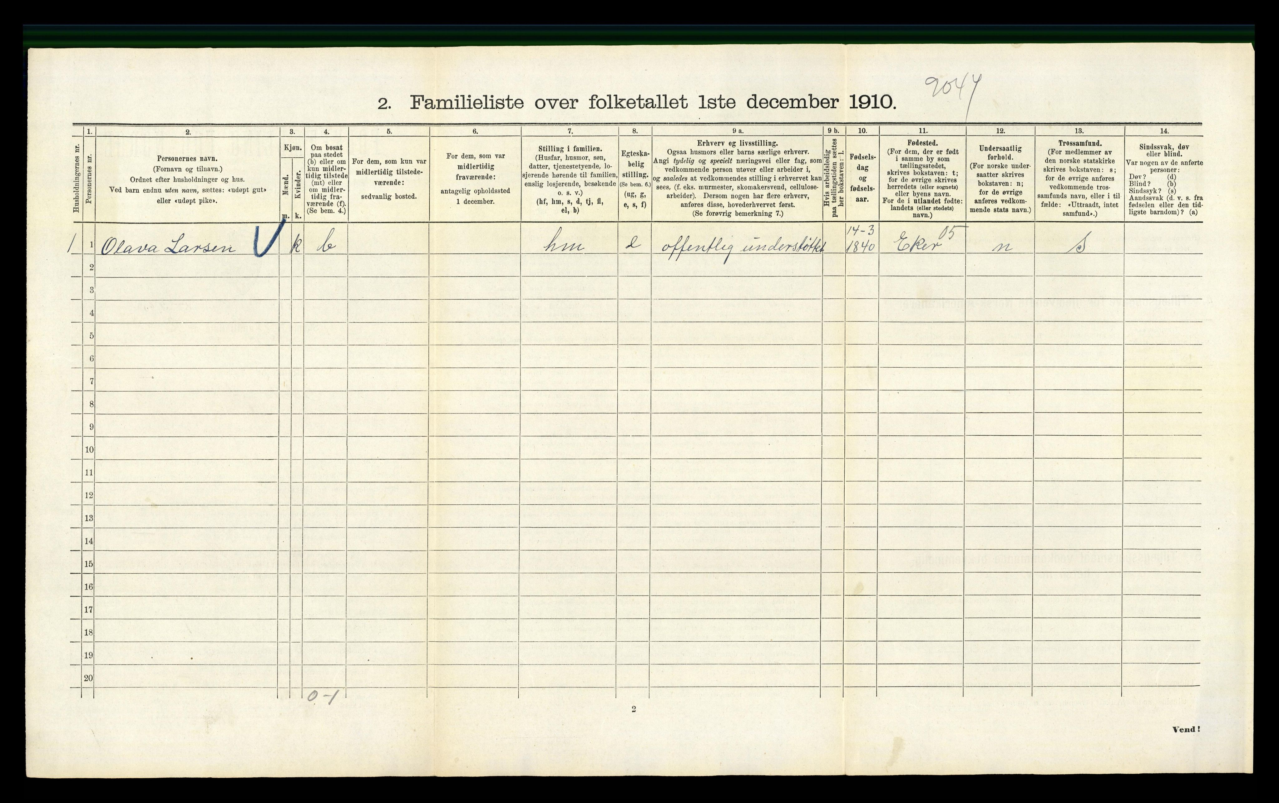 RA, 1910 census for Kristiania, 1910, p. 72690