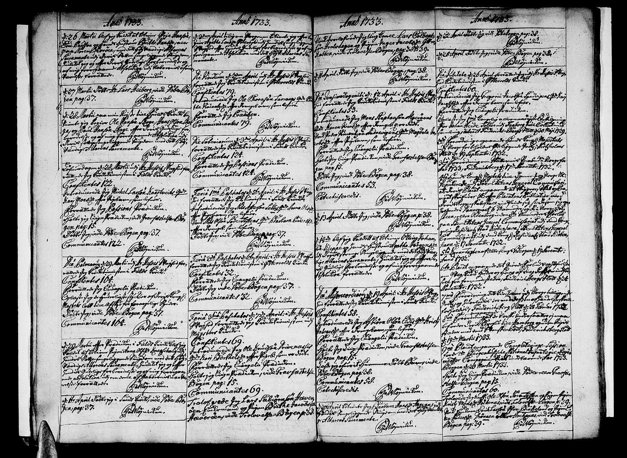 Sund sokneprestembete, AV/SAB-A-99930: Parish register (official) no. A 1, 1729-1740