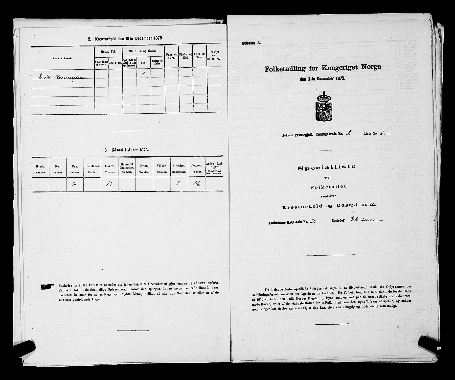 RA, 1875 census for 0124P Askim, 1875, p. 118