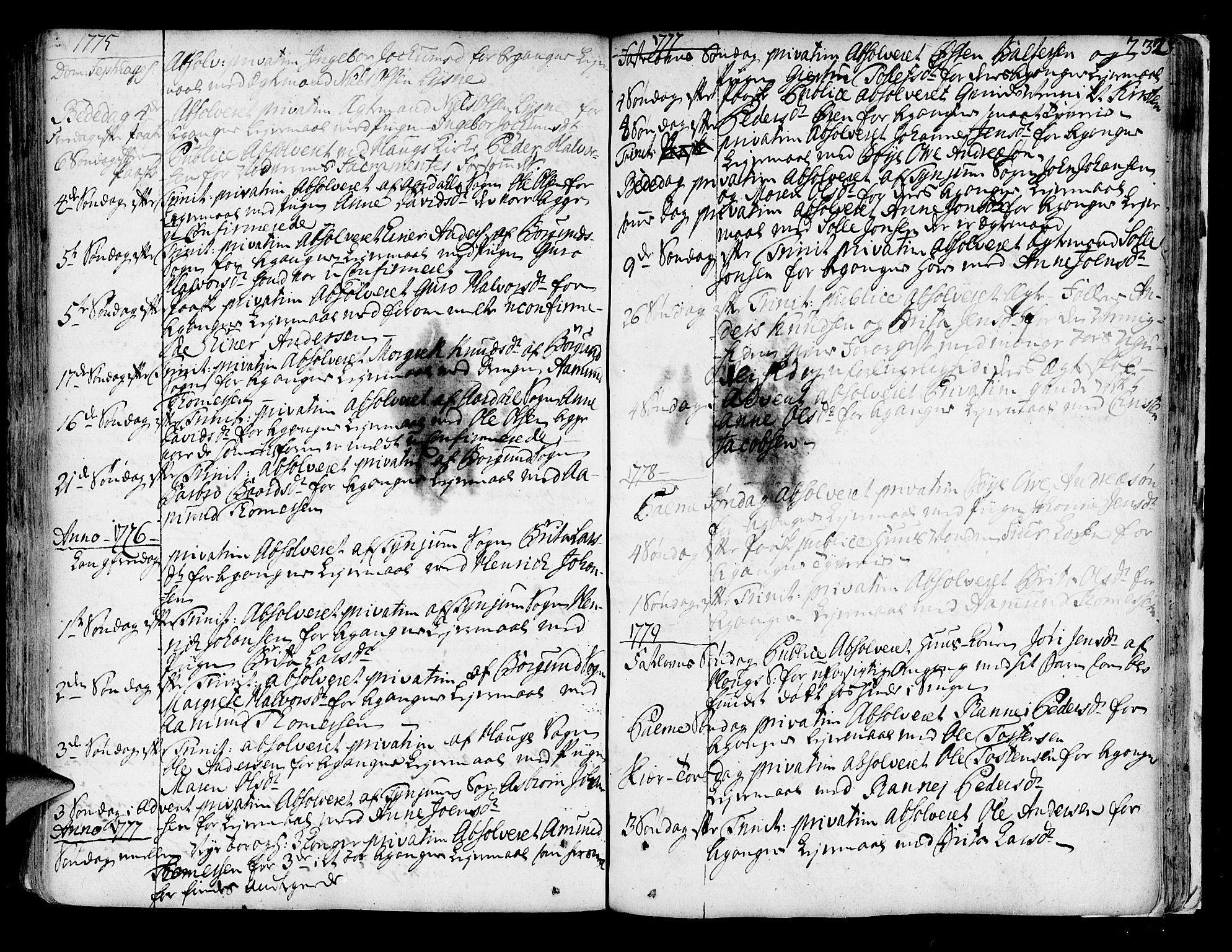 Lærdal sokneprestembete, SAB/A-81201: Parish register (official) no. A 2, 1752-1782, p. 232