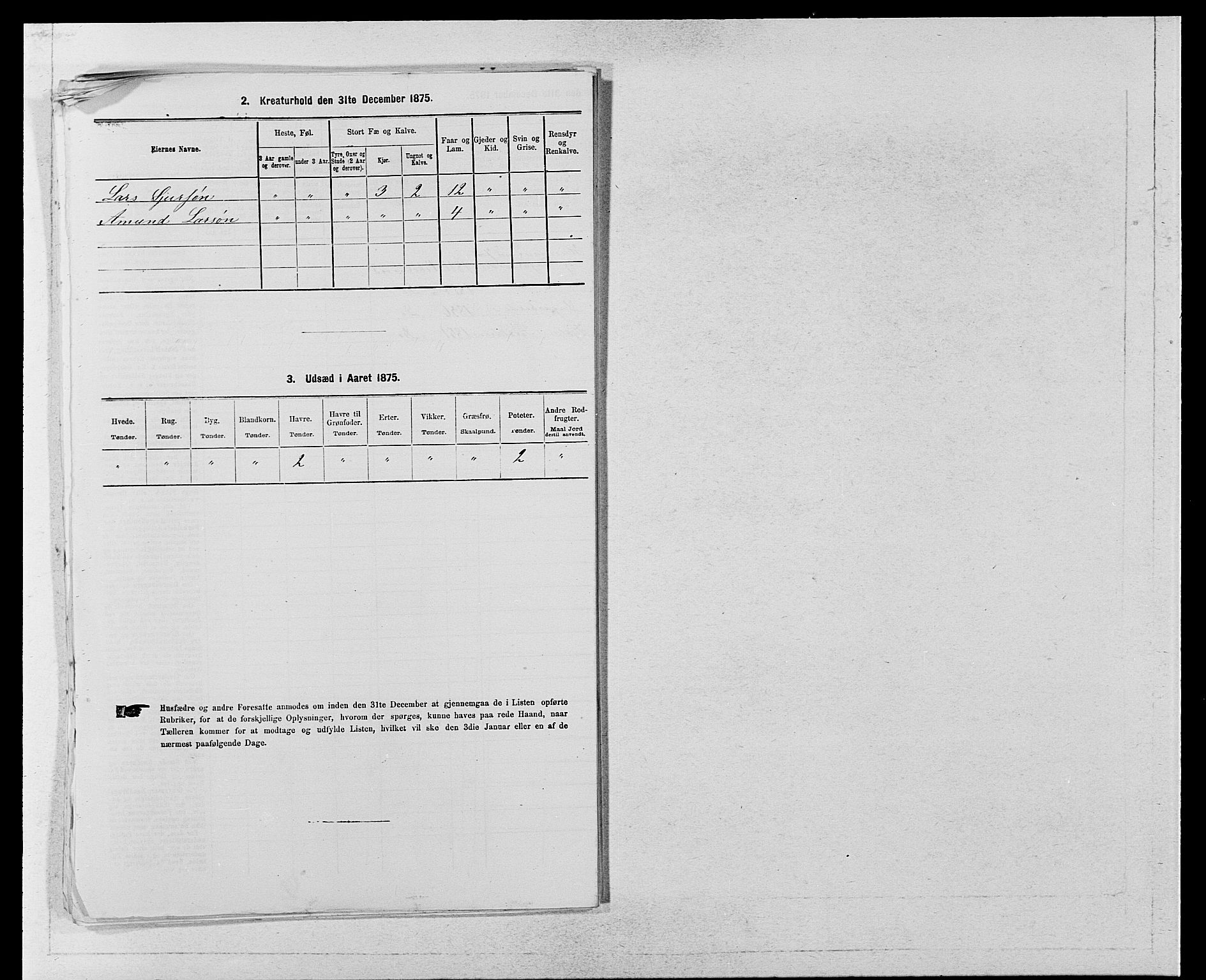 SAB, 1875 census for 1238P Vikør, 1875, p. 341