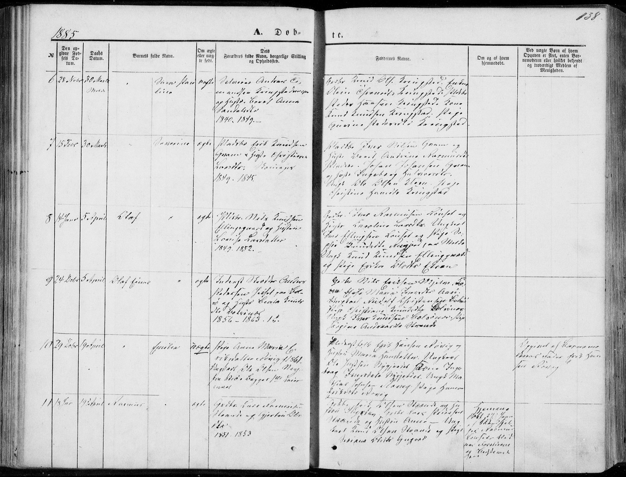 Ministerialprotokoller, klokkerbøker og fødselsregistre - Møre og Romsdal, SAT/A-1454/555/L0655: Parish register (official) no. 555A05, 1869-1886, p. 138