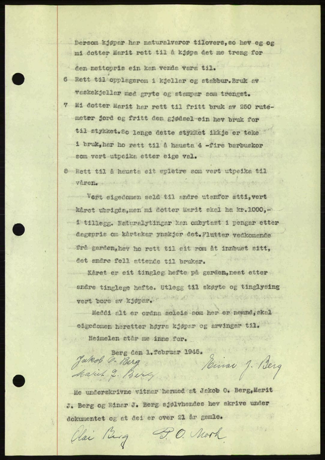 Romsdal sorenskriveri, AV/SAT-A-4149/1/2/2C: Mortgage book no. A17, 1944-1945, Diary no: : 178/1945