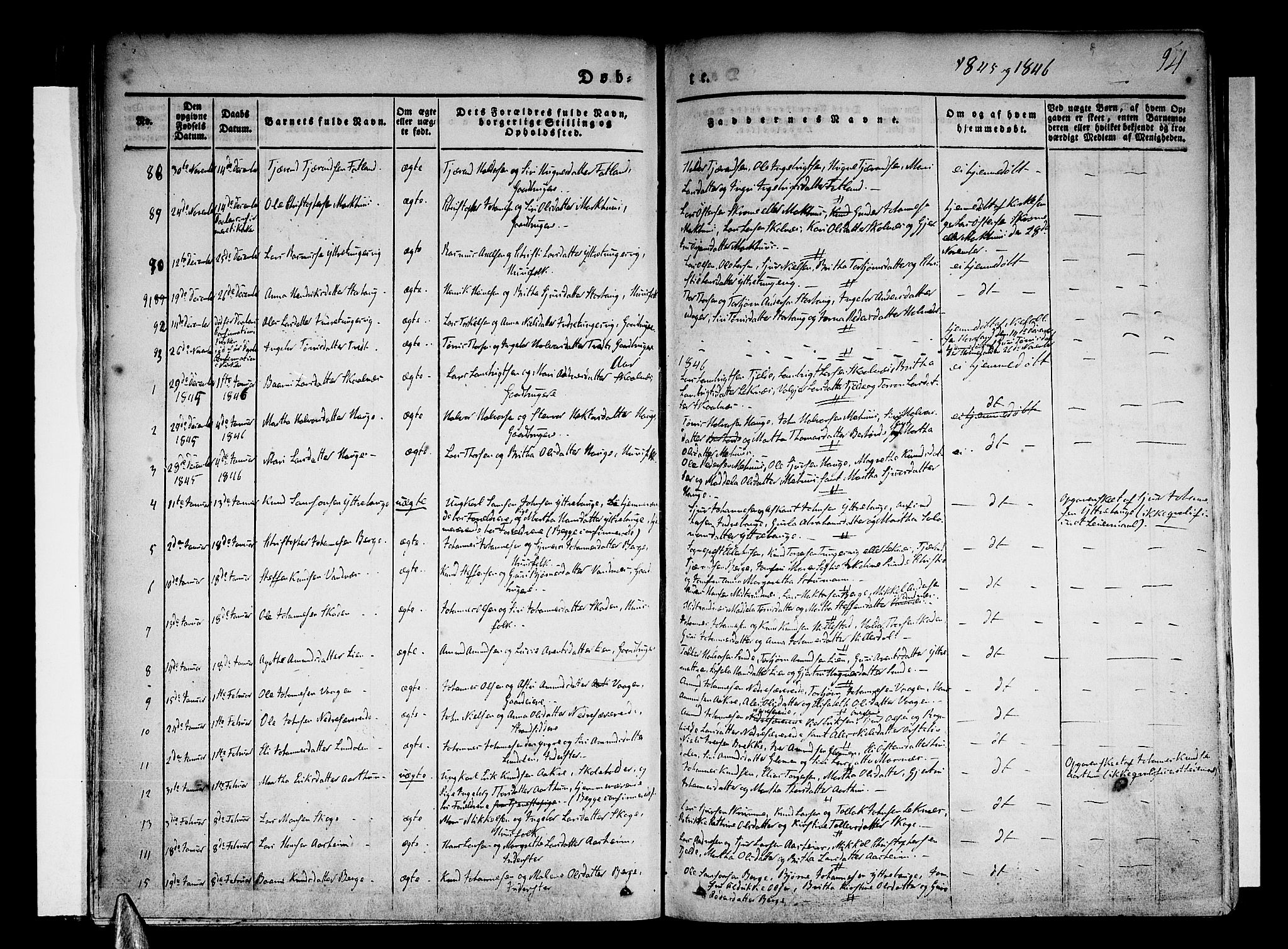 Skånevik sokneprestembete, SAB/A-77801/H/Haa: Parish register (official) no. A 4, 1828-1848, p. 94